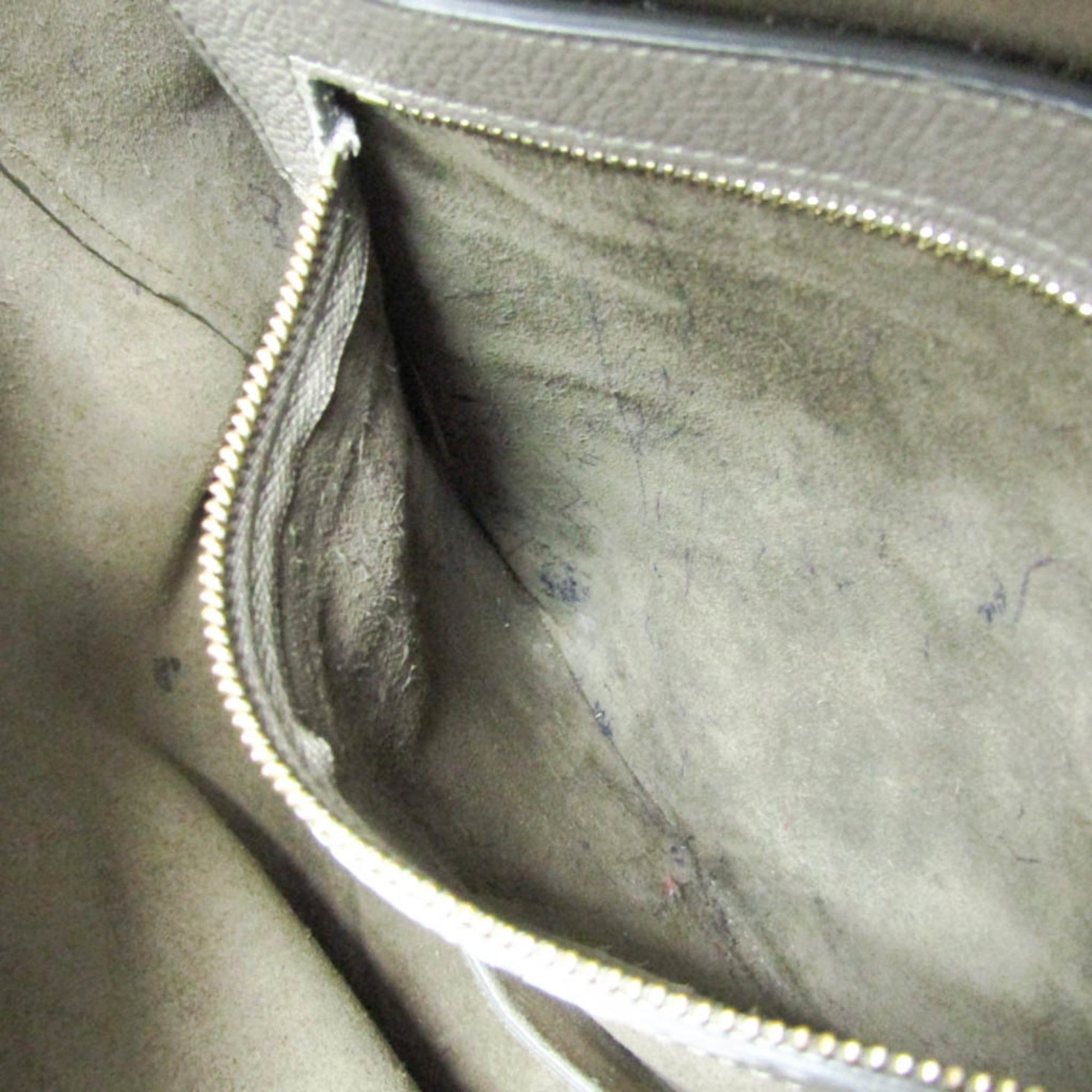 Celine Celine Cabas Phantom Small 189023 Women's Leather Tote Bag Gray Beige Size ONE SIZE - 13 Thumbnail