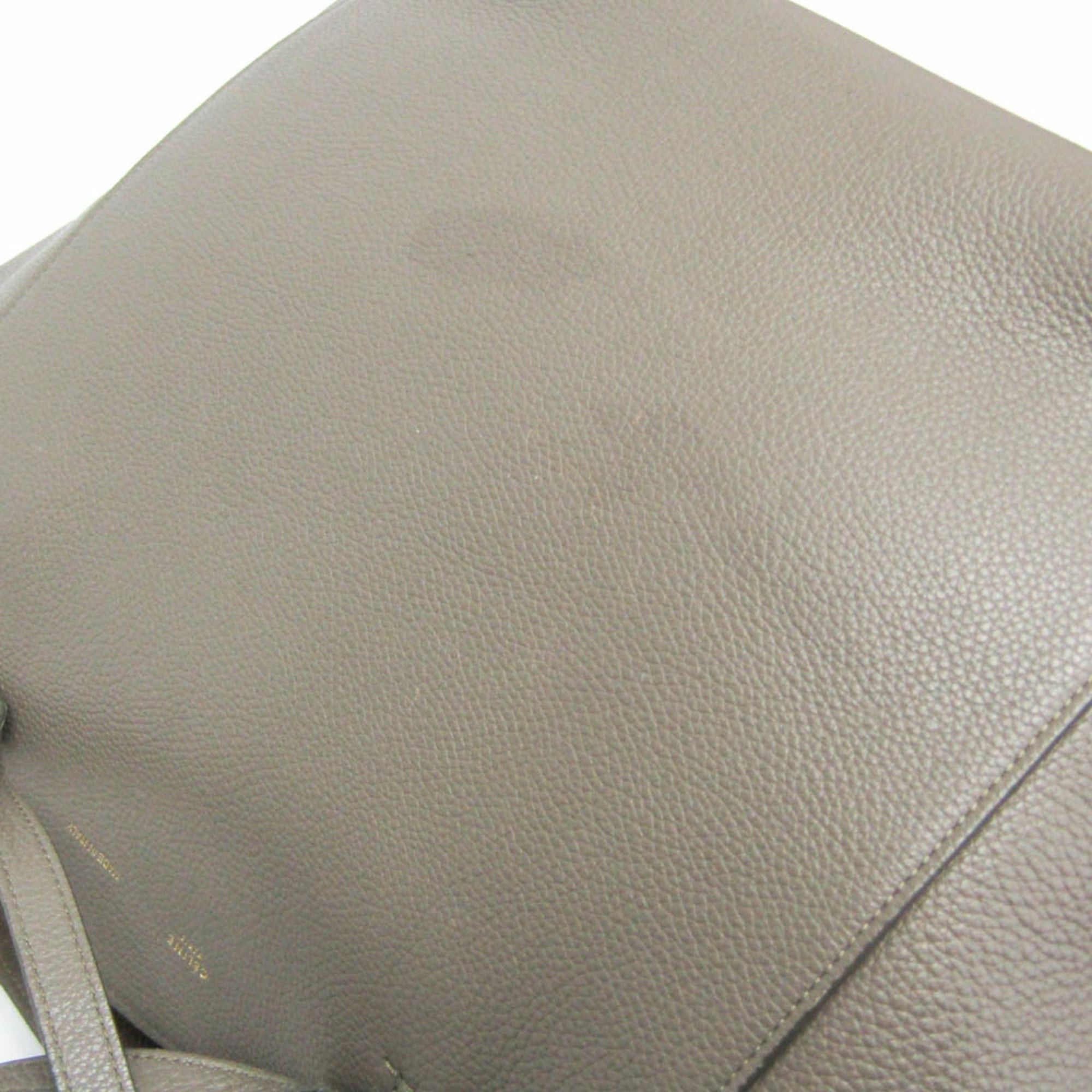 Celine Celine Cabas Phantom Small 189023 Women's Leather Tote Bag Gray Beige Size ONE SIZE - 6 Thumbnail
