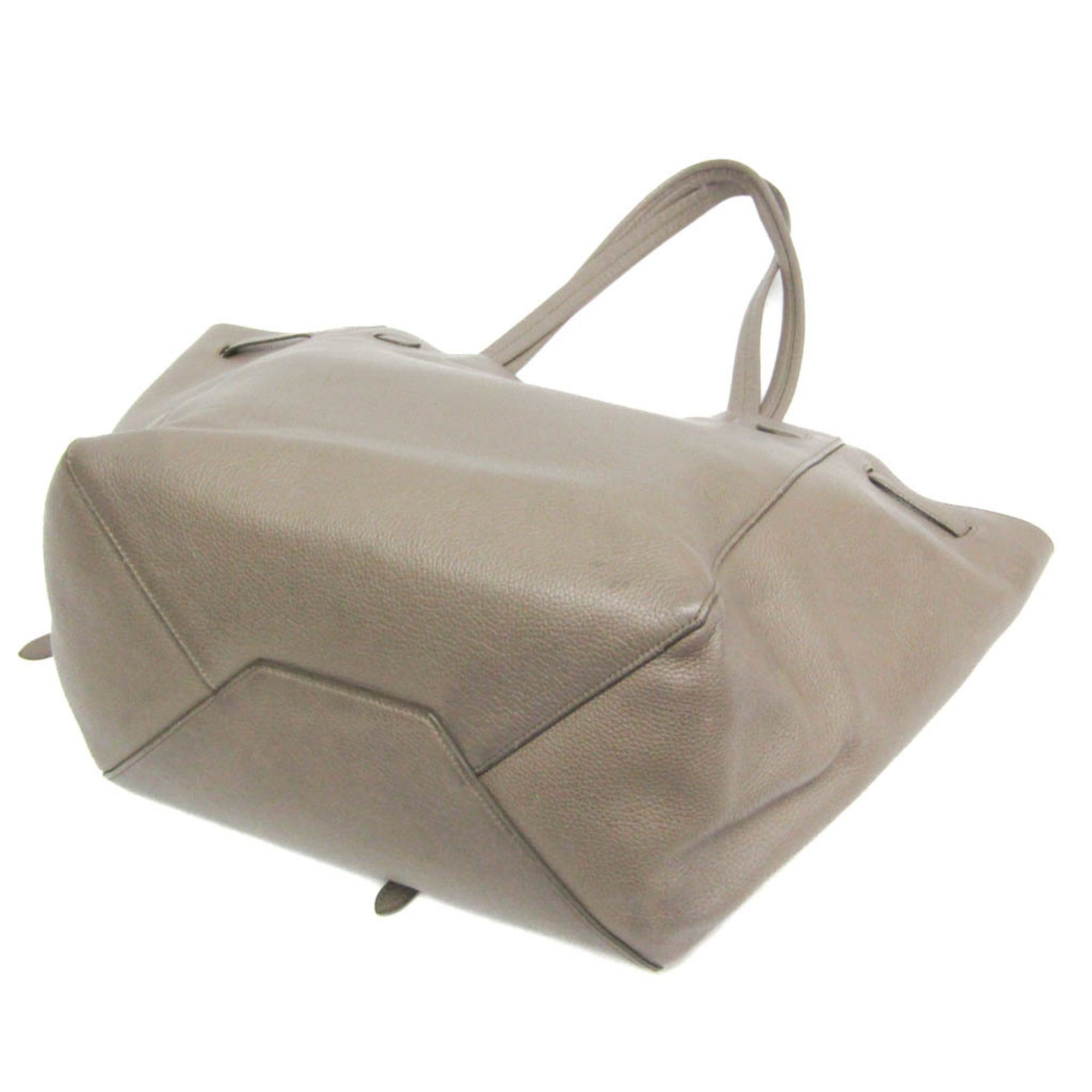 Celine Celine Cabas Phantom Small 189023 Women's Leather Tote Bag Gray Beige Size ONE SIZE - 2 Thumbnail