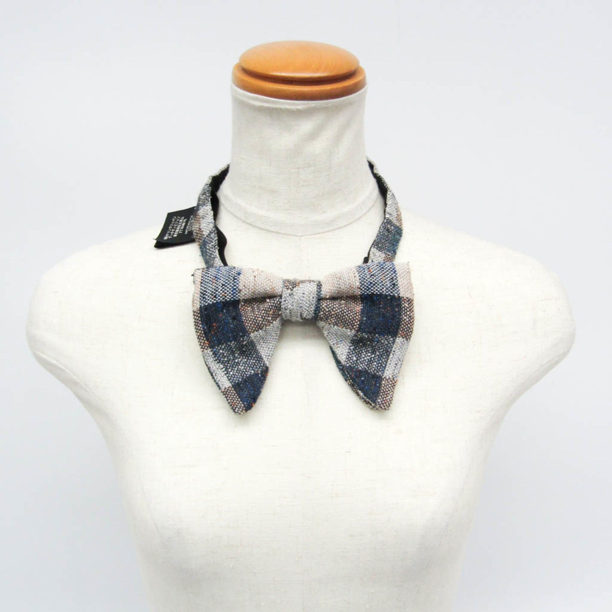 Gucci Gucci Boy Silk Cotton Wool Bow Tie Blue,Gray,Orange Size ONE SIZE - 12 Thumbnail