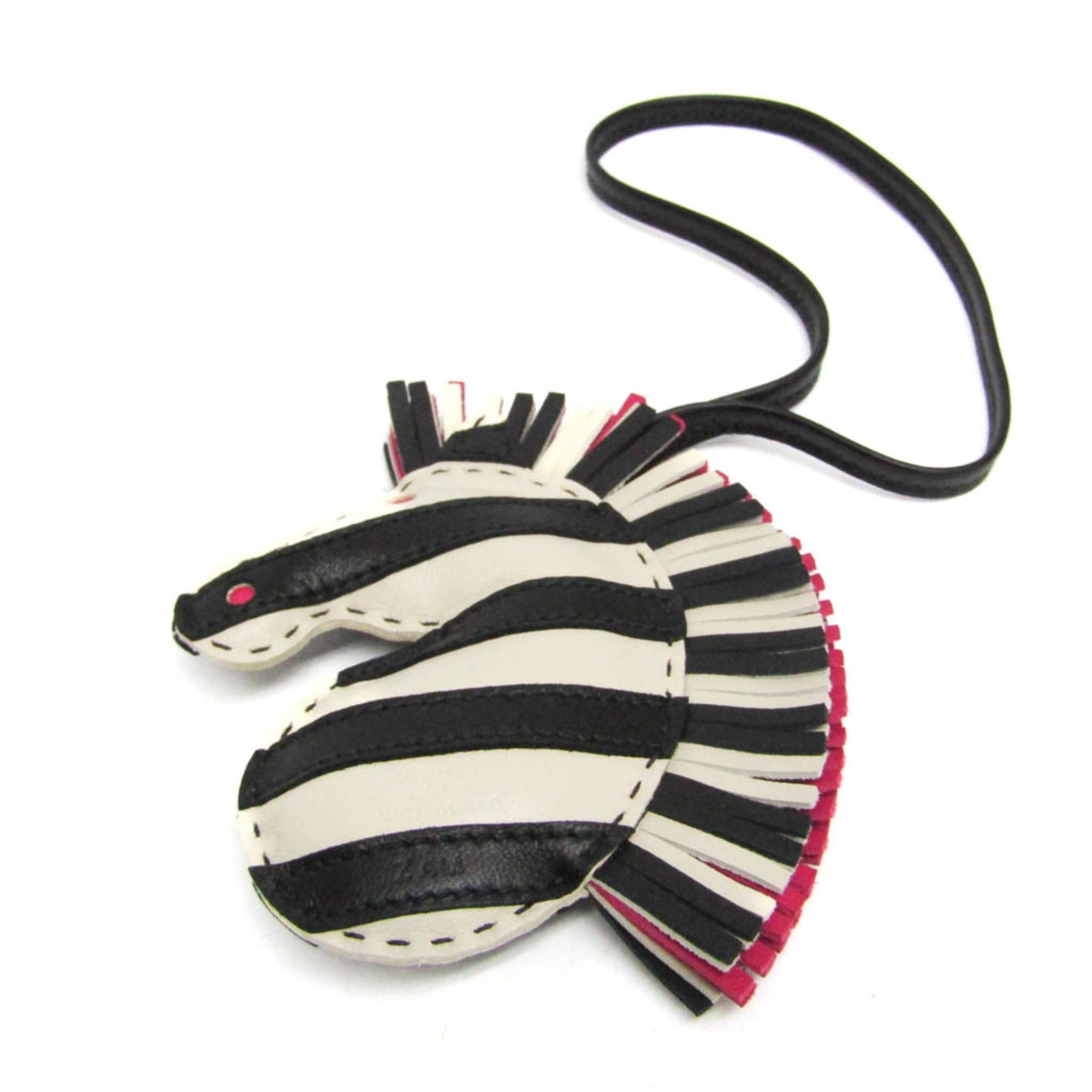 Hermes Hermes Agneau Milo Handbag Charm Black,Ivory,Pink GEE GEE SAVAN Size ONE SIZE - 3 Thumbnail