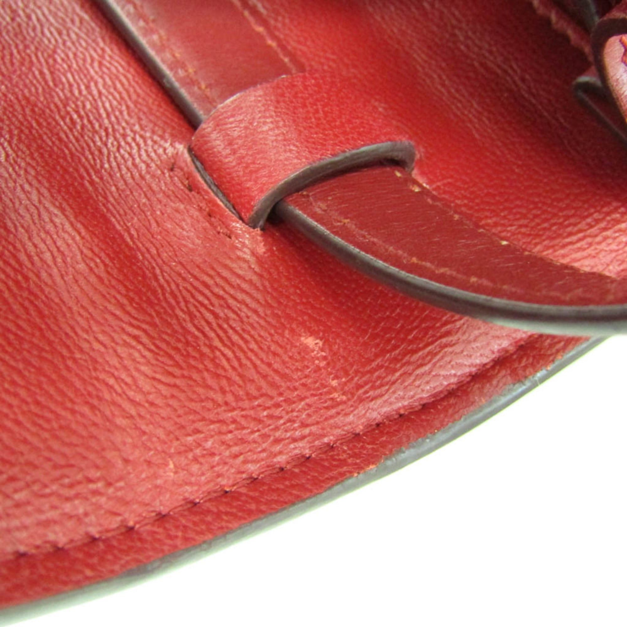 Celine Celine Classic Box Women's Leather Shoulder Bag Red Color Size ONE SIZE - 14 Thumbnail