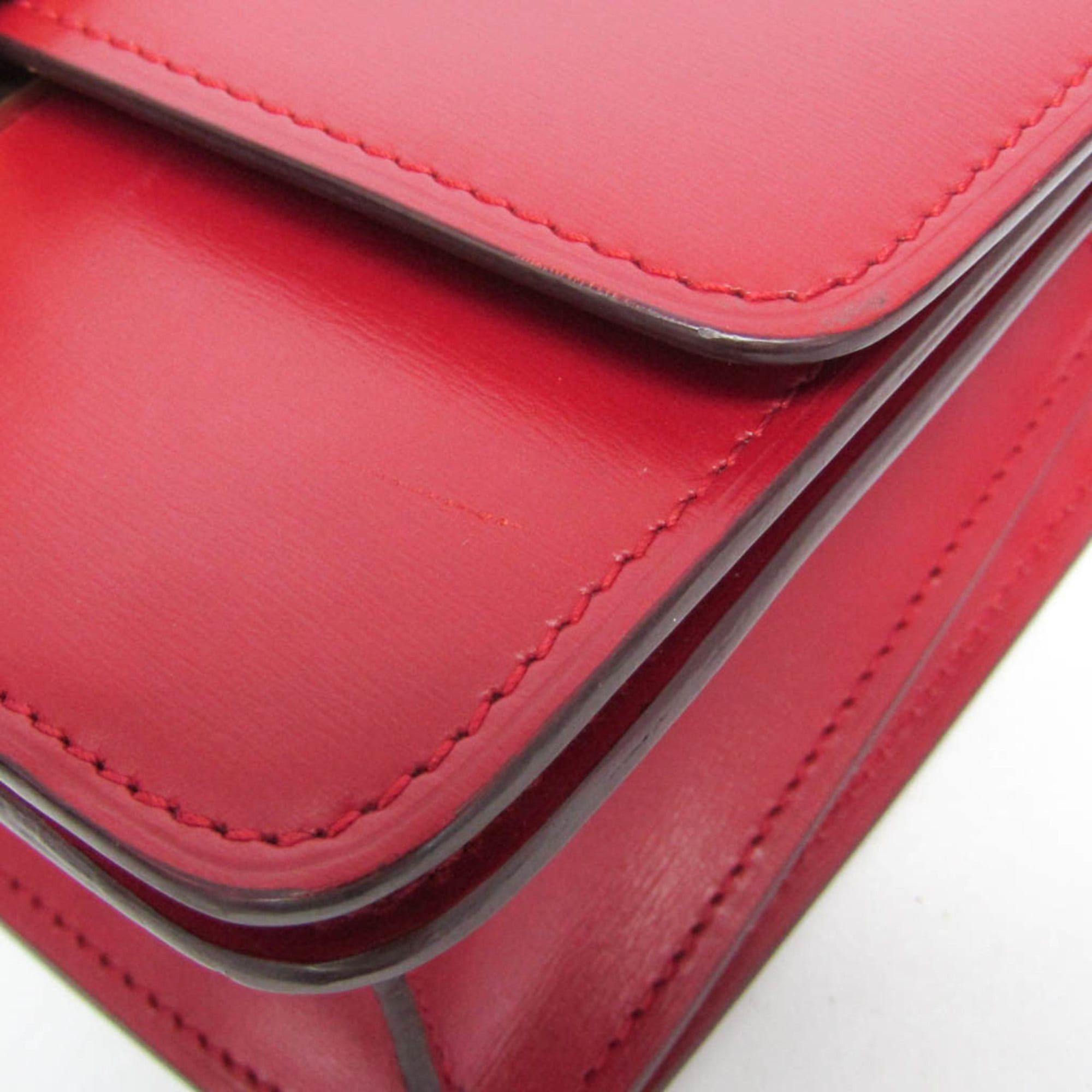Celine Celine Classic Box Women's Leather Shoulder Bag Red Color Size ONE SIZE - 4 Thumbnail