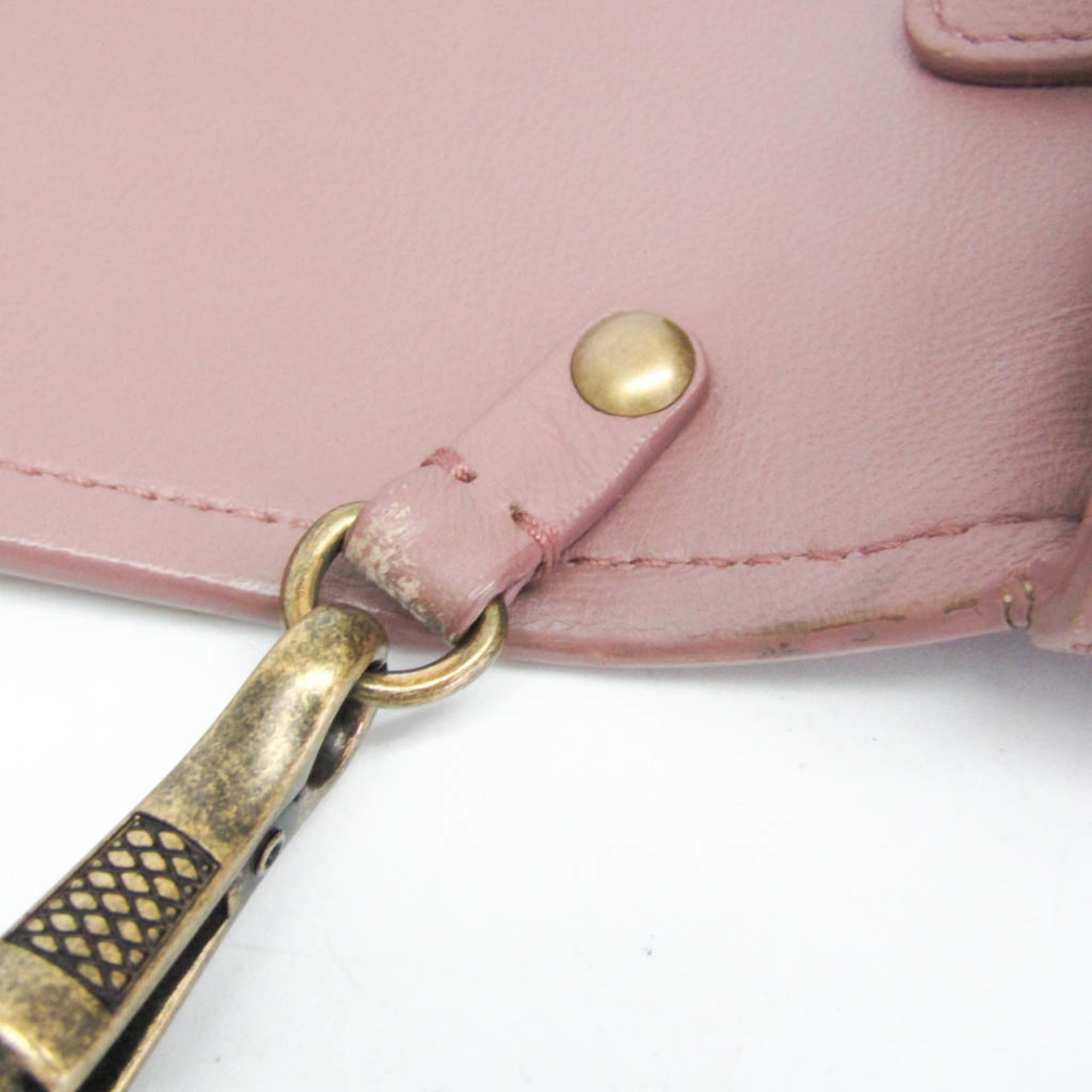 Bottega Veneta Bottega Veneta Intrecciato Chain Shoulder Mini Bag Women's Leather Clutch Bag,Shoulder Bag Smoke Pink Size ONE SIZE - 11 Thumbnail
