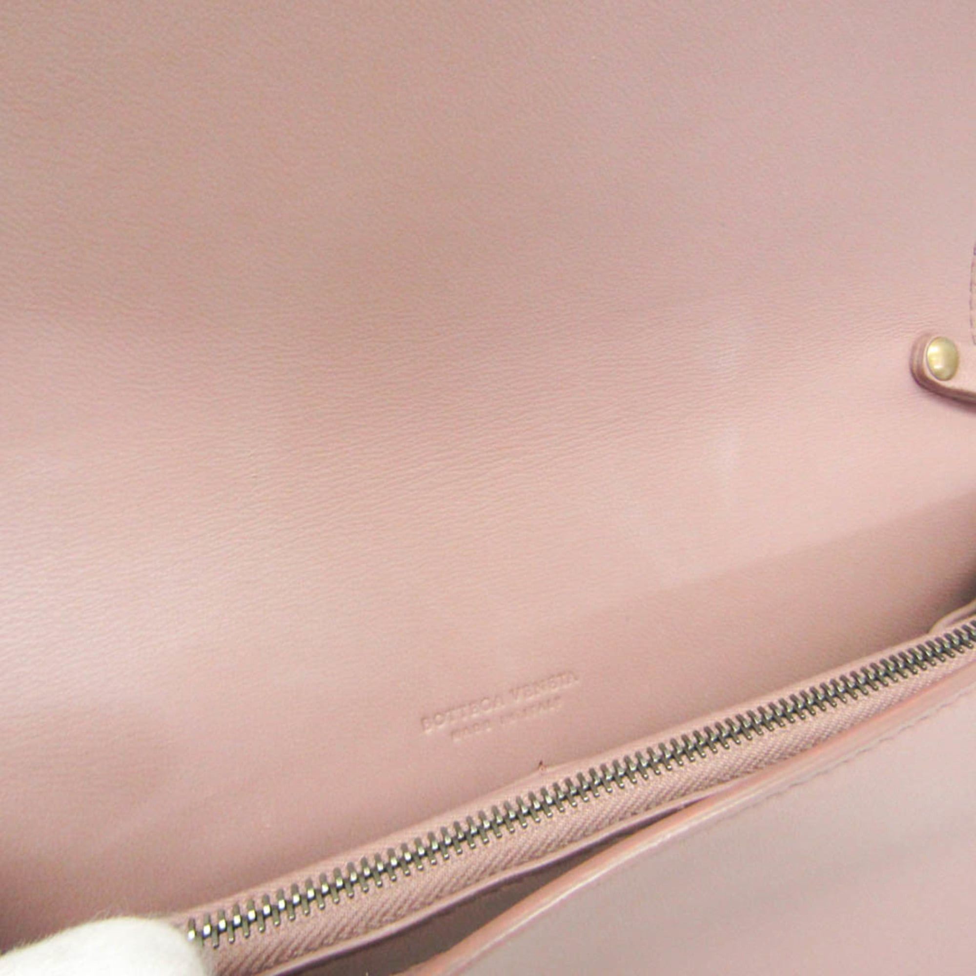 Bottega Veneta Bottega Veneta Intrecciato Chain Shoulder Mini Bag Women's Leather Clutch Bag,Shoulder Bag Smoke Pink Size ONE SIZE - 12 Thumbnail