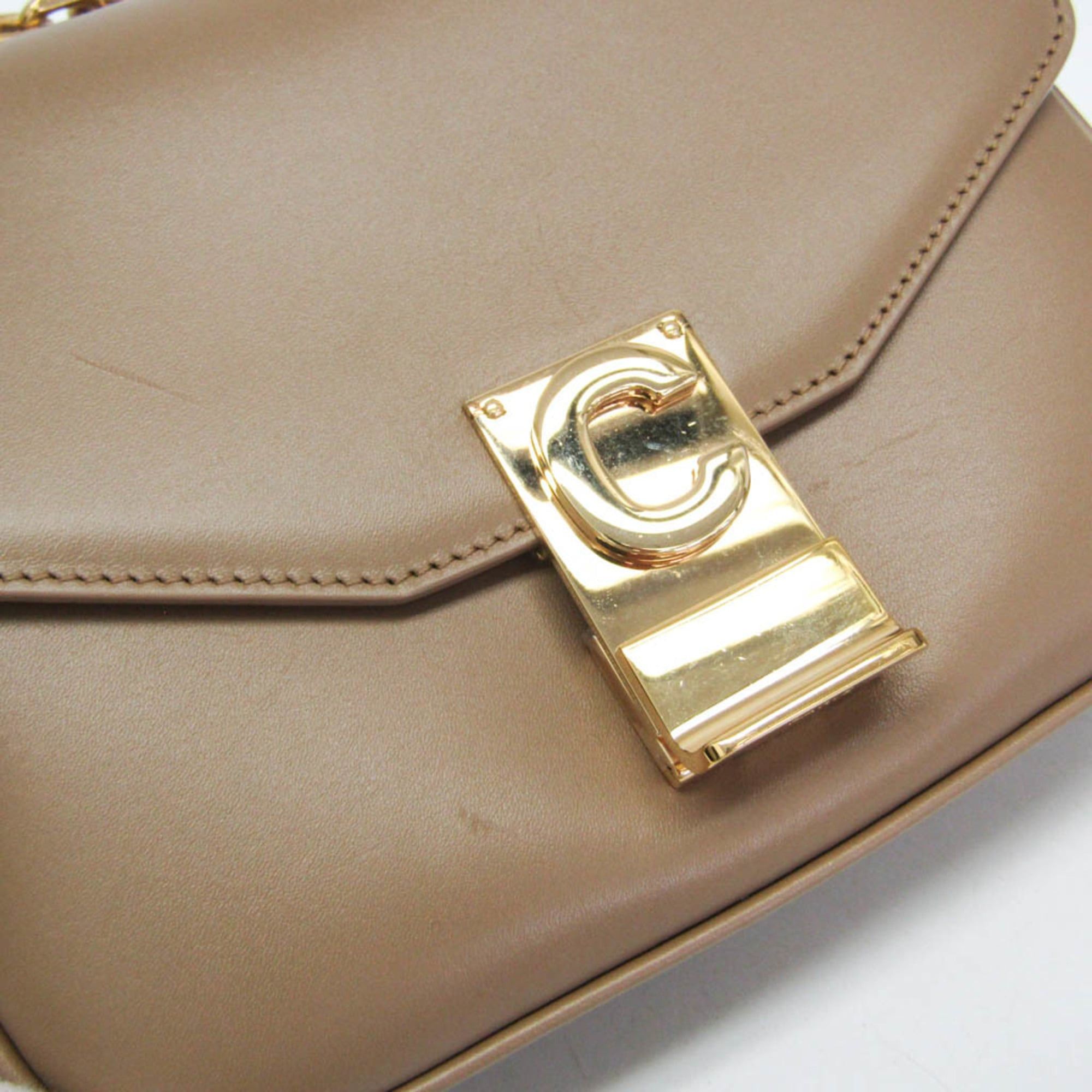 Celine Celine C Small Chain Shoulder Bag 188403 Women's Leather Handbag,Shoulder Bag Light Beige Size ONE SIZE - 8 Thumbnail