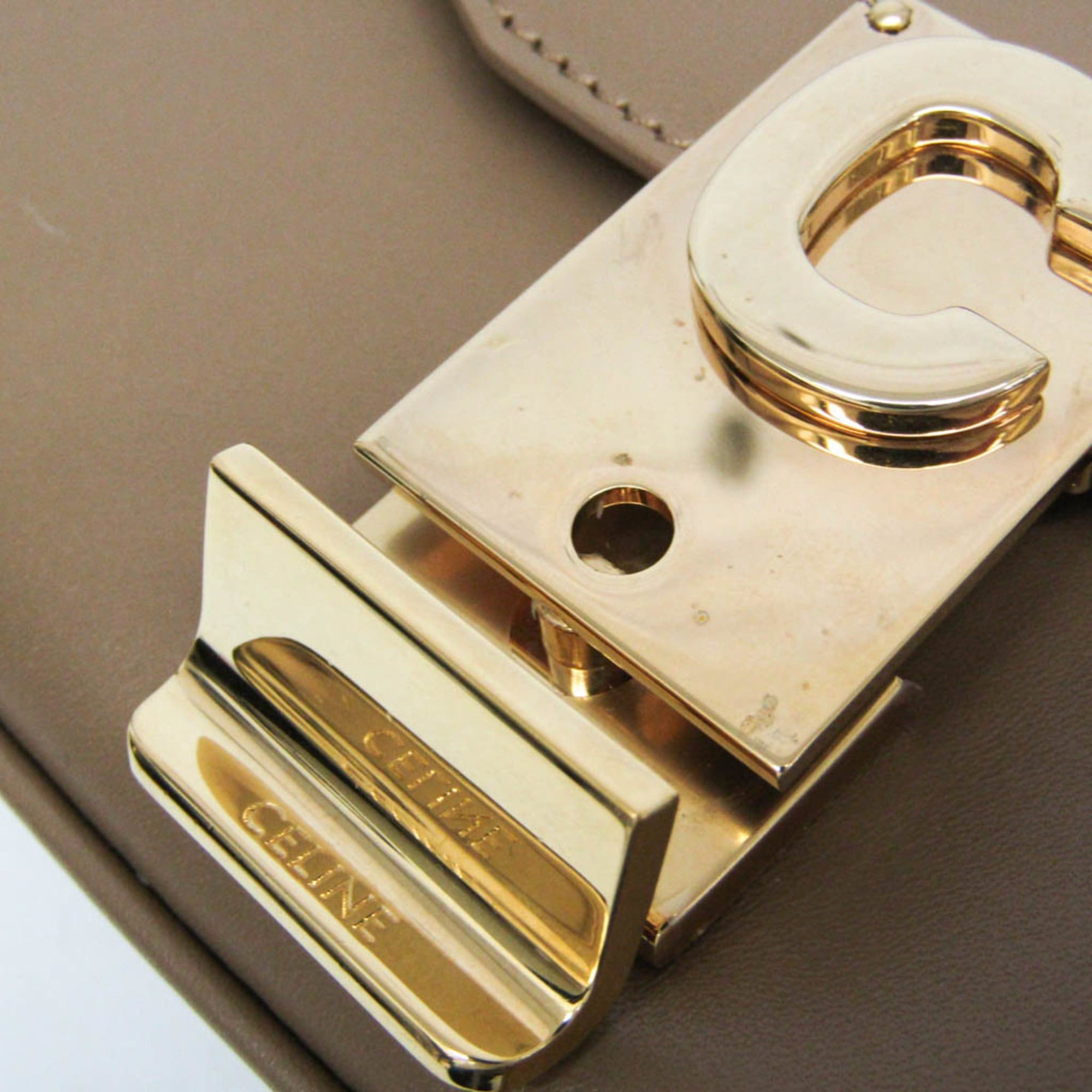 Celine Celine C Small Chain Shoulder Bag 188403 Women's Leather Handbag,Shoulder Bag Light Beige Size ONE SIZE - 11 Thumbnail