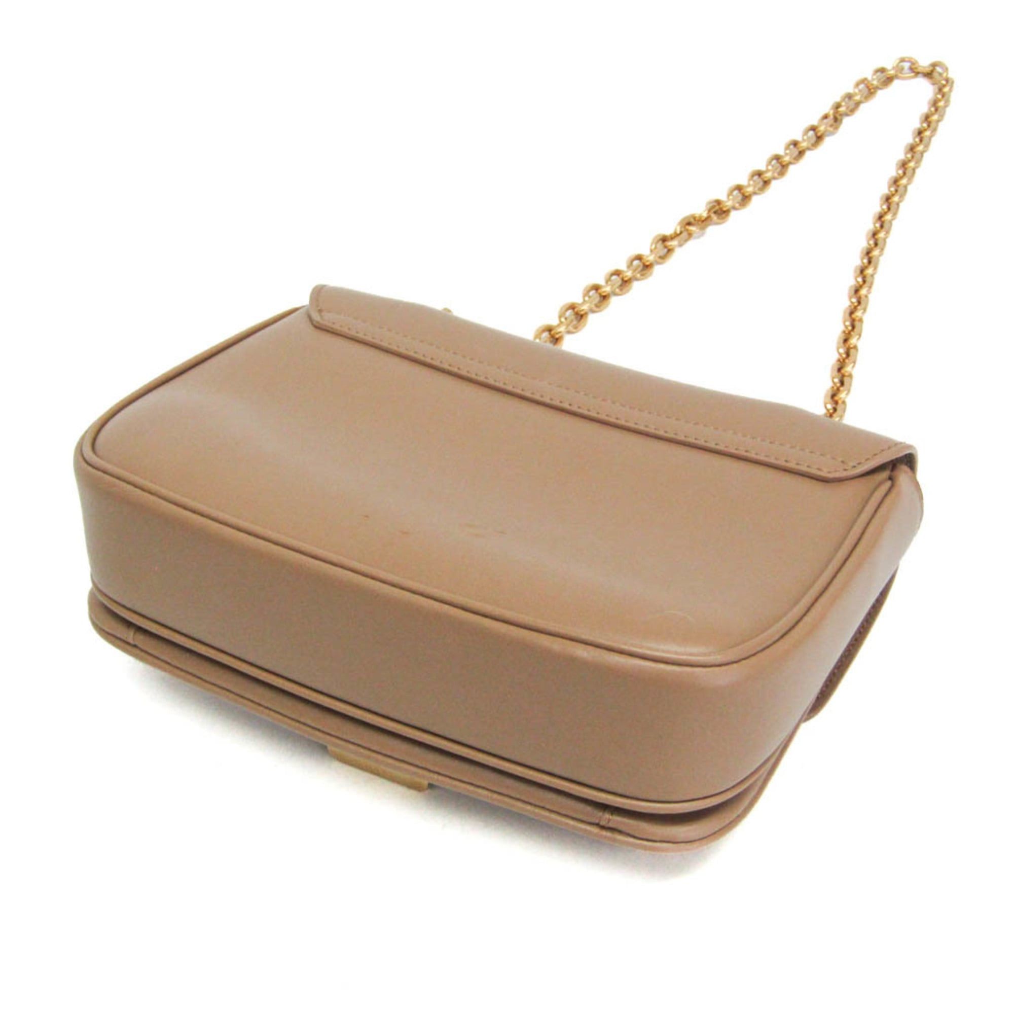 Celine Celine C Small Chain Shoulder Bag 188403 Women's Leather Handbag,Shoulder Bag Light Beige Size ONE SIZE - 2 Thumbnail