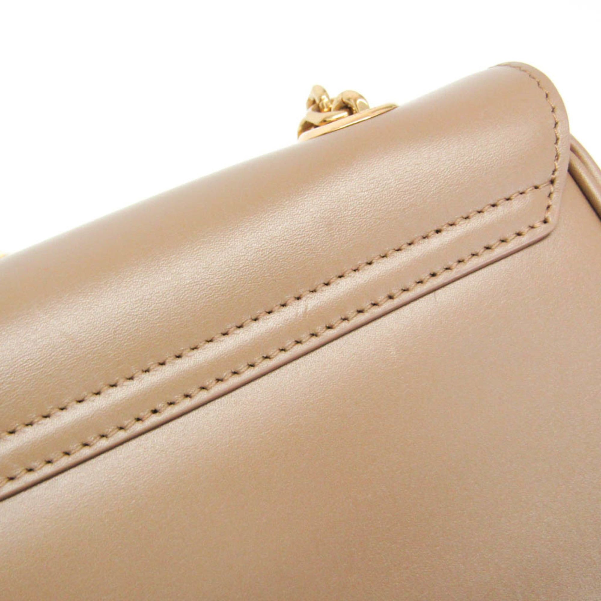 Celine Celine C Small Chain Shoulder Bag 188403 Women's Leather Handbag,Shoulder Bag Light Beige Size ONE SIZE - 5 Thumbnail