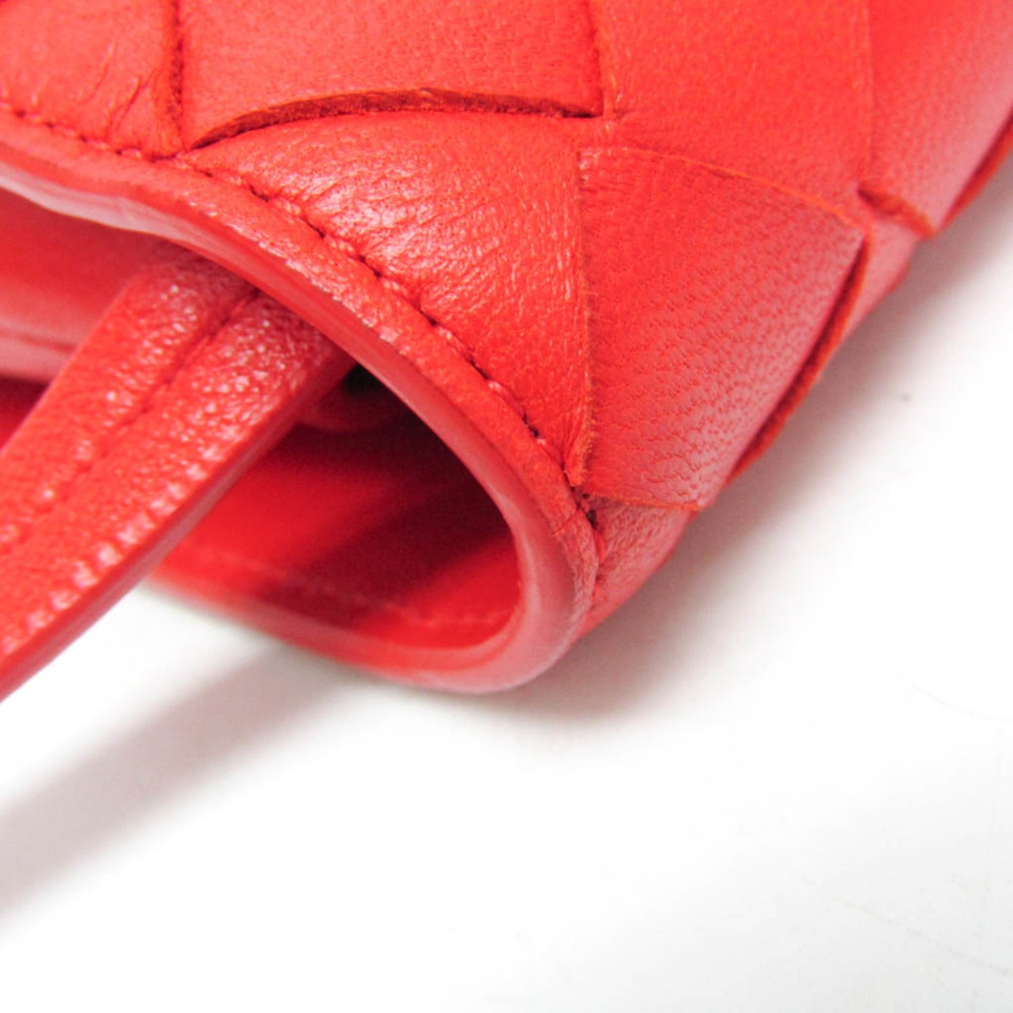 Bottega Veneta Bottega Veneta Intrecciato Women's Leather Shoulder Bag Red Color Size ONE SIZE - 6 Thumbnail