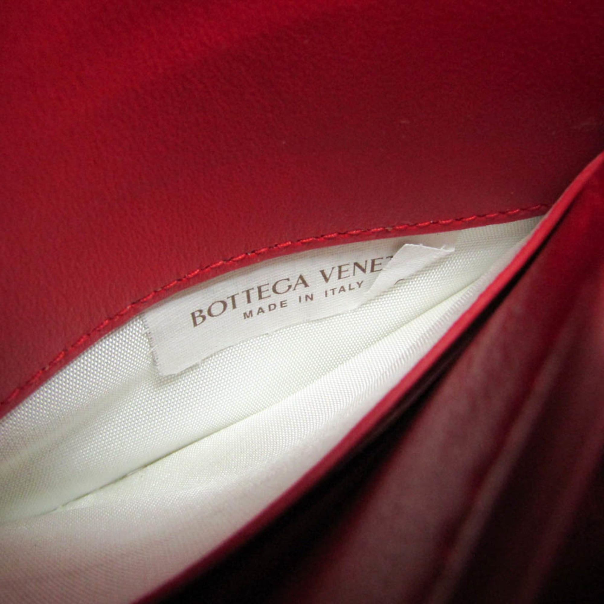Bottega Veneta Bottega Veneta Intrecciato Women's Leather Shoulder Bag Red Color Size ONE SIZE - 13 Thumbnail