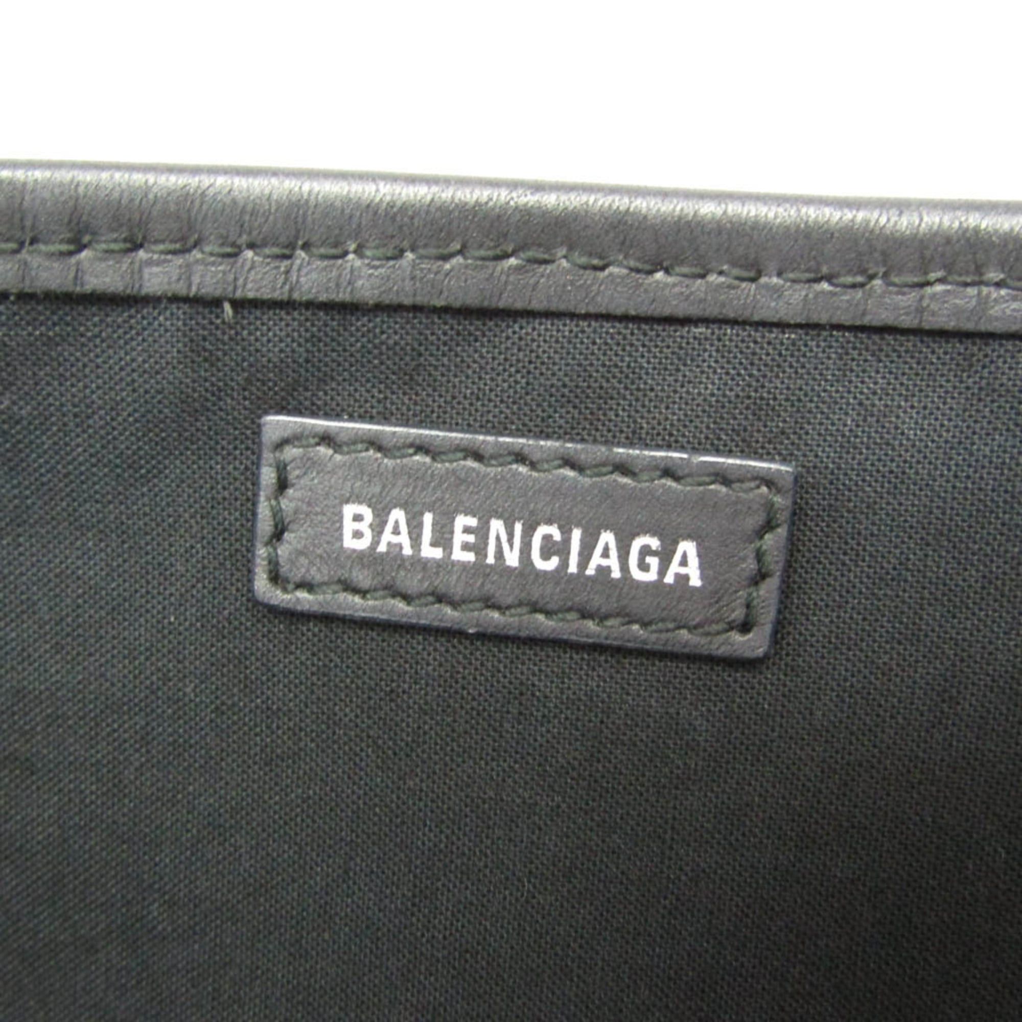 Balenciaga Balenciaga Navy Cabas S 339933 Women's Canvas,Leather Handbag Black,Off-white Size ONE SIZE - 15 Thumbnail