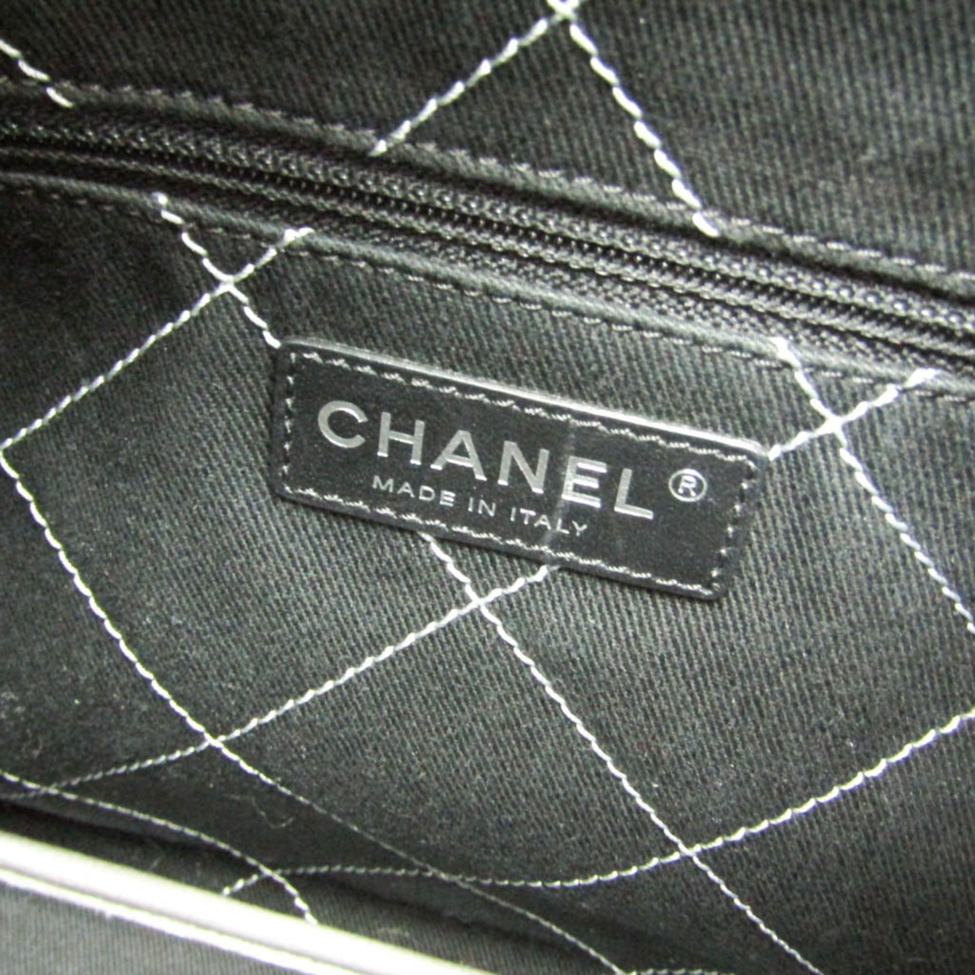Chanel Chanel On The Road A92212 Women's Grained Calfskin Tote Bag Silver Size ONE SIZE - 14 Thumbnail