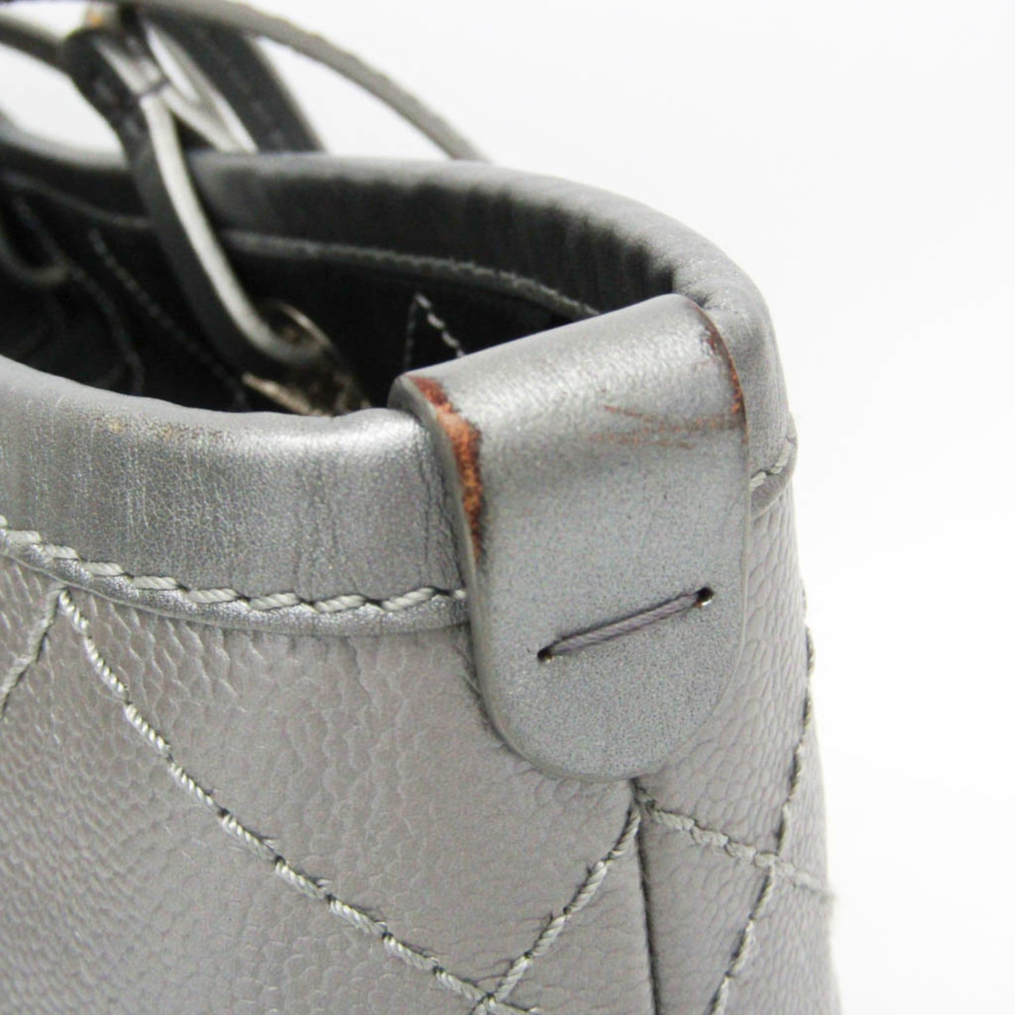 Chanel Chanel On The Road A92212 Women's Grained Calfskin Tote Bag Silver Size ONE SIZE - 9 Thumbnail