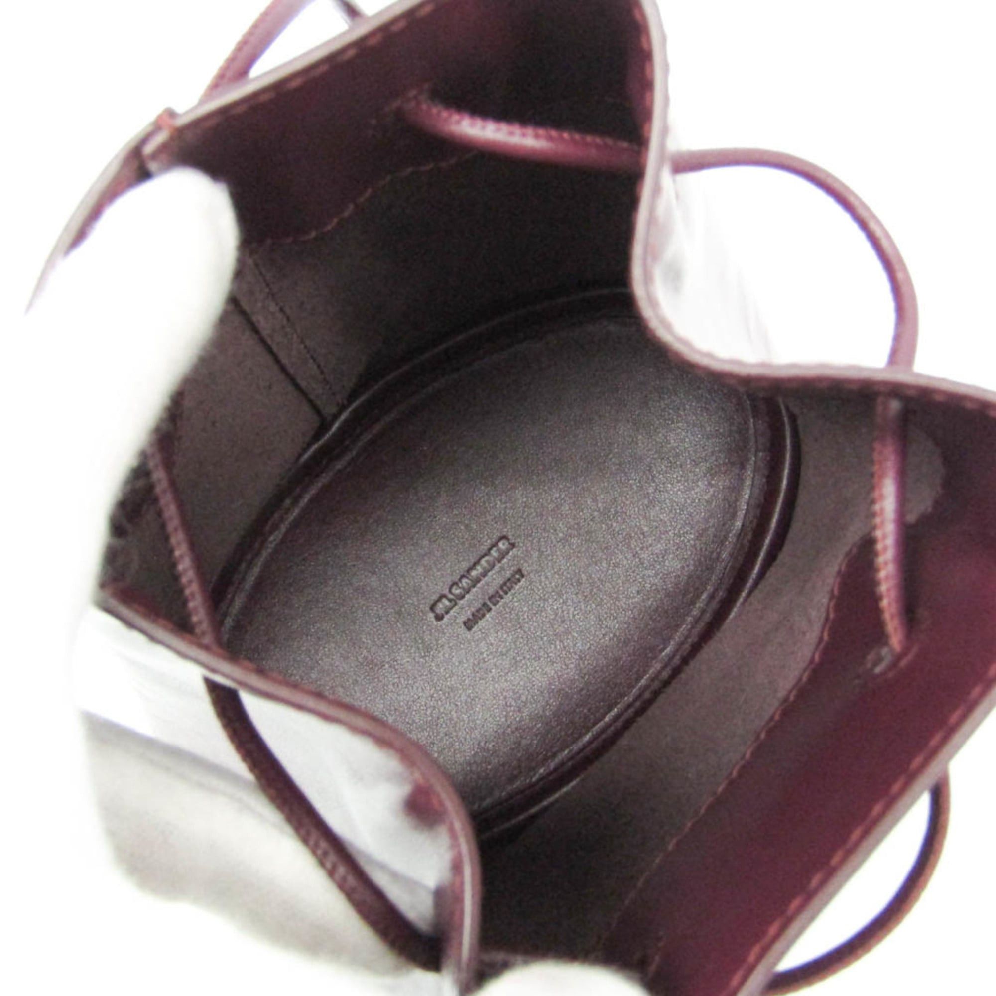 Jil Sander Jil Sander Crossbody Drawstring Bag J25WG0009 P5712 Men,Women Leather Handbag,Shoulder Bag Wine Size ONE SIZE - 3 Thumbnail