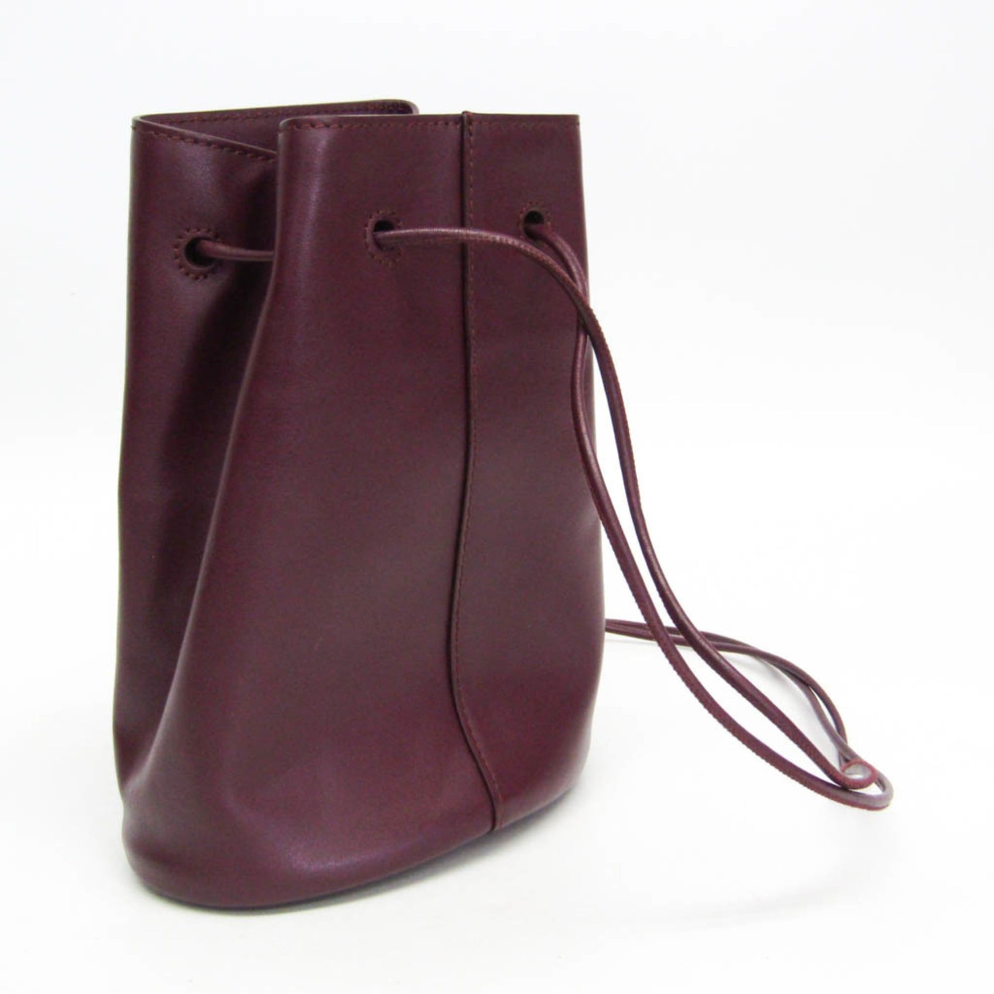 Jil Sander Jil Sander Crossbody Drawstring Bag J25WG0009 P5712 Men,Women Leather Handbag,Shoulder Bag Wine Size ONE SIZE - 6 Thumbnail