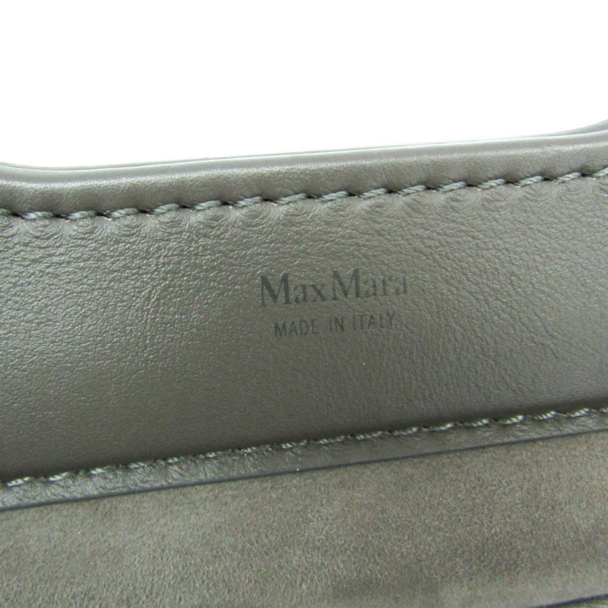 Max Mara Max Mara Teddy Bear Reversible Tote Bag Women's Leather,Wool Handbag,Shoulder Bag Gray Size ONE SIZE - 19 Thumbnail