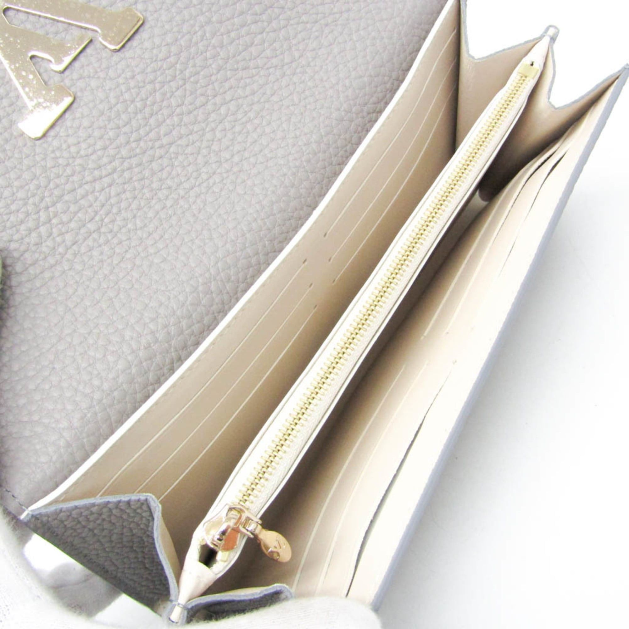 Louis Vuitton Louis Vuitton Taurillon Wallet Capucines M80928 Women's Taurillon Leather Long Wallet (bi-fold) Grayish Size ONE SIZE - 4 Thumbnail