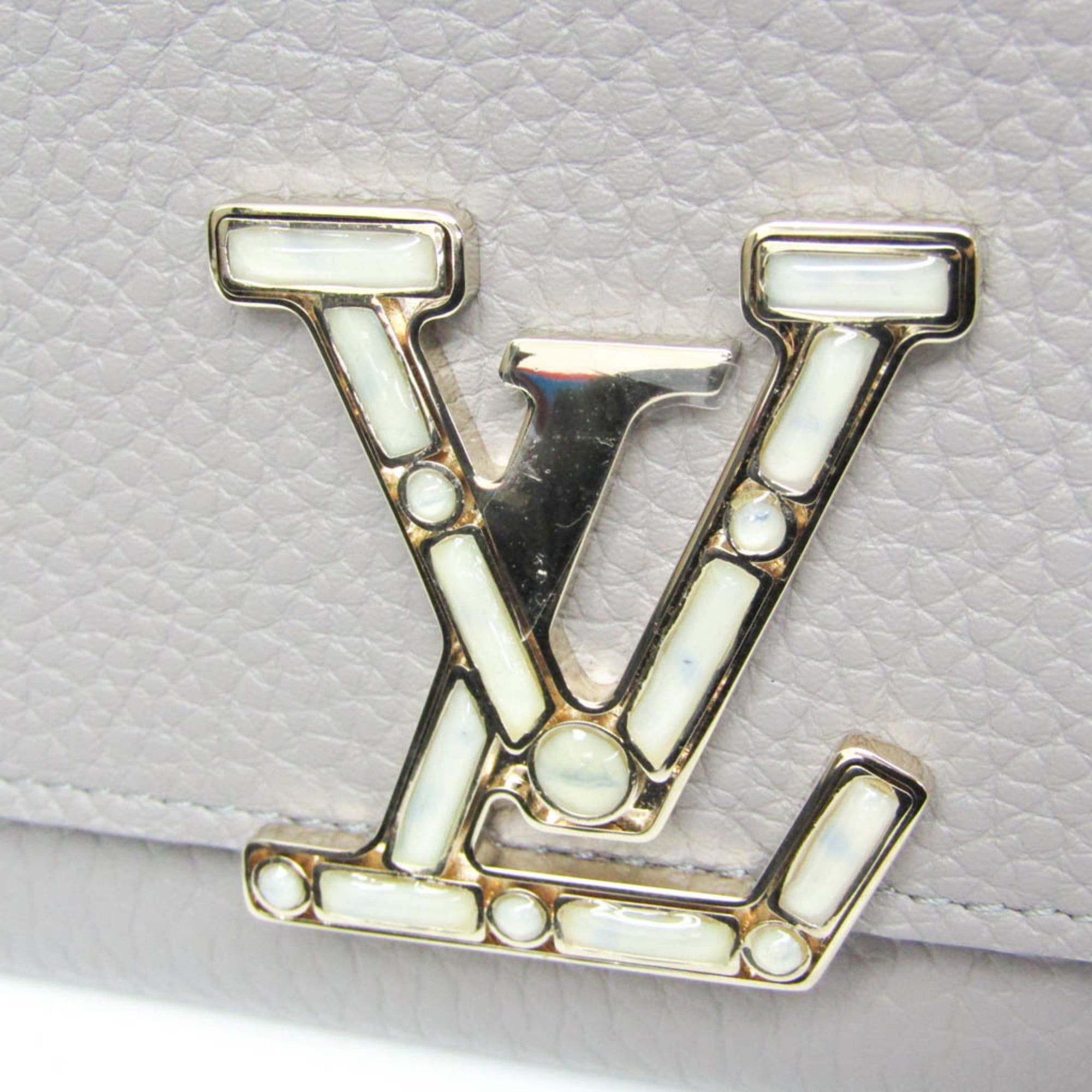 Louis Vuitton Louis Vuitton Taurillon Wallet Capucines M80928 Women's Taurillon Leather Long Wallet (bi-fold) Grayish Size ONE SIZE - 8 Thumbnail