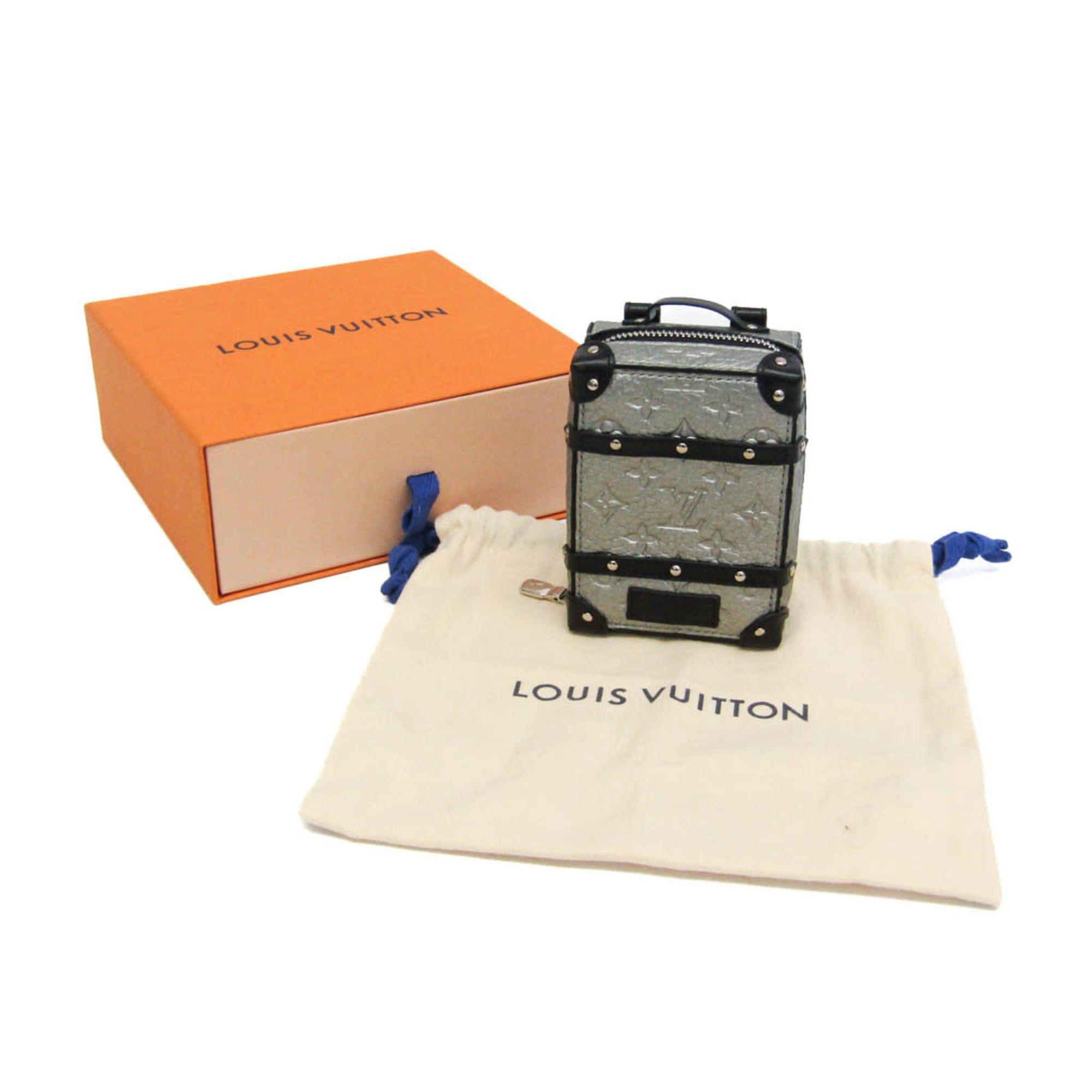 Louis Vuitton Louis Vuitton Leather Handbag Charm Silver,Black Pochette Soft Trunk Backpack M01392 Size ONE SIZE - 2 Thumbnail