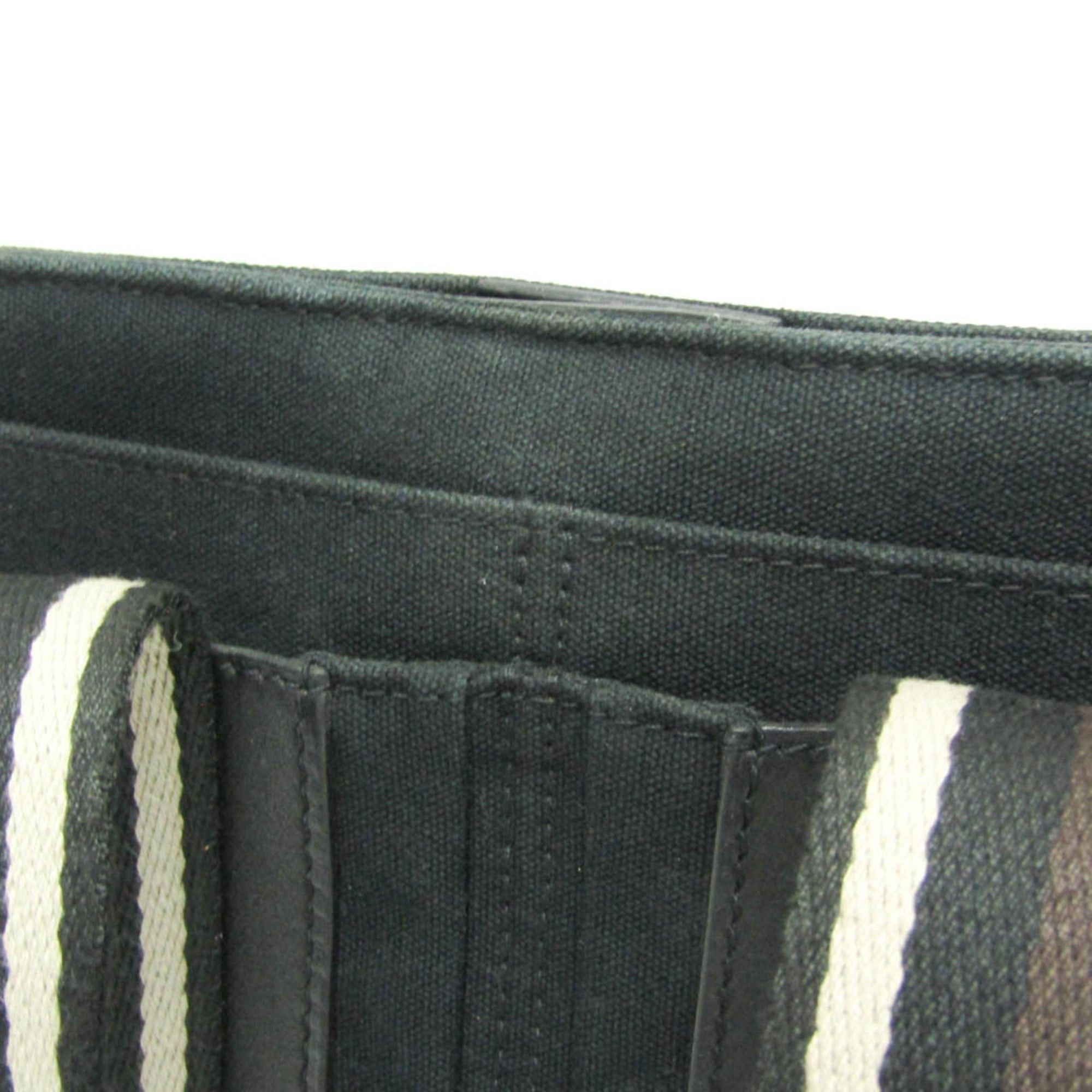 Hermes Hermes Troca Horizontal PM Men,Women Leather,Cotton Handbag Black,Dark Brown Size ONE SIZE - 7 Thumbnail