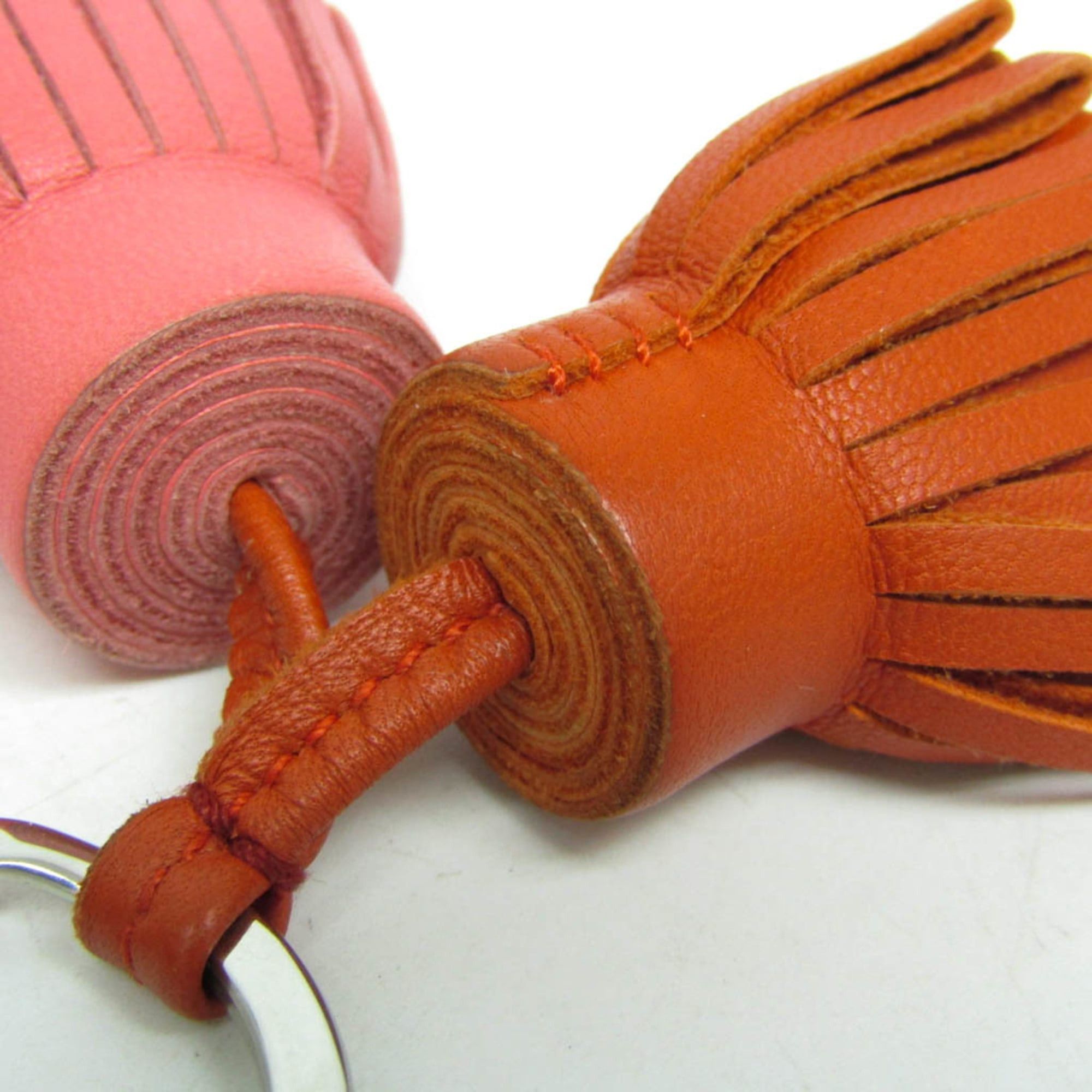 Hermes Hermes Carmen Uno Dos Keyring (Brown,Pink) Size ONE SIZE - 6 Thumbnail