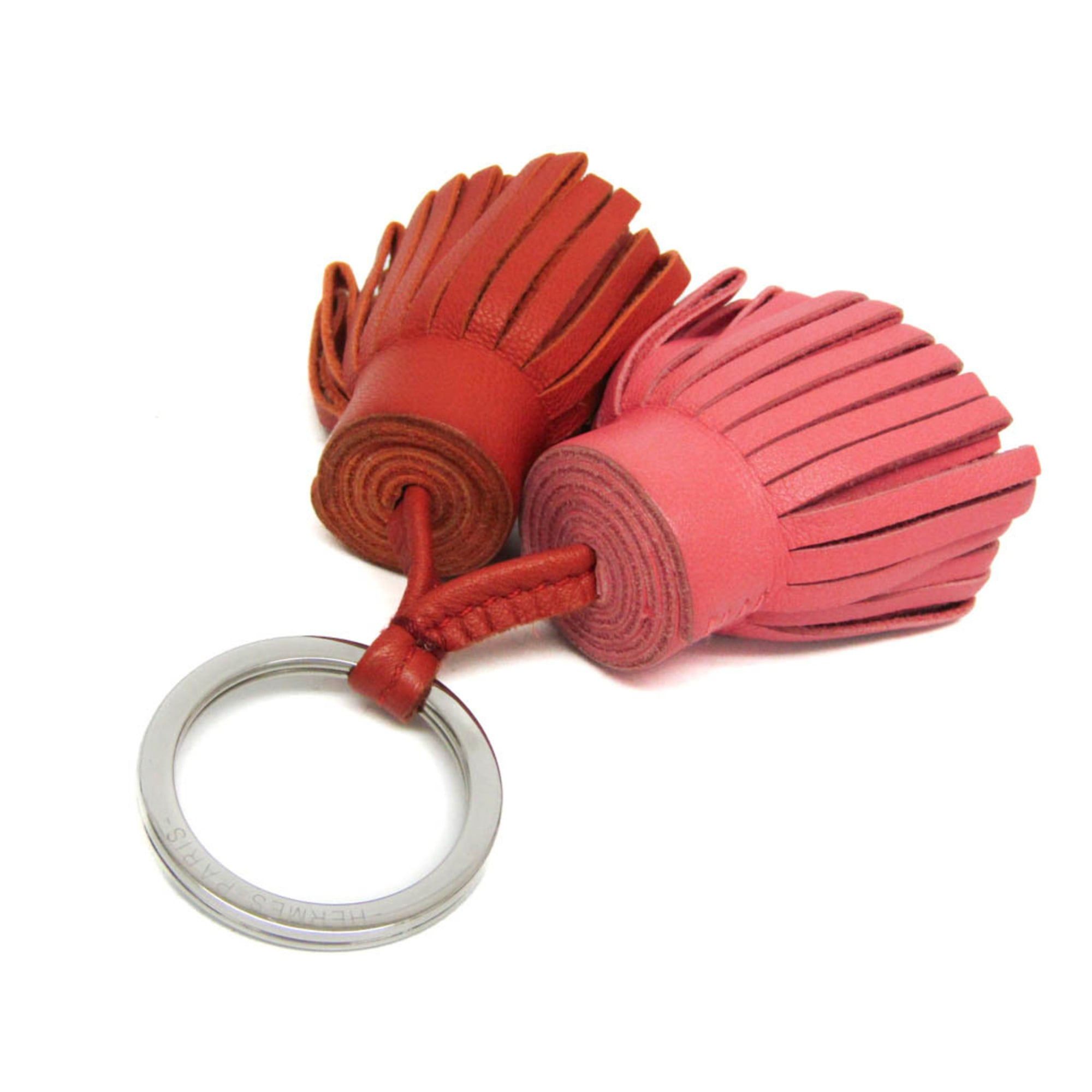 Hermes Hermes Carmen Uno Dos Keyring (Brown,Pink) Size ONE SIZE - 3 Thumbnail