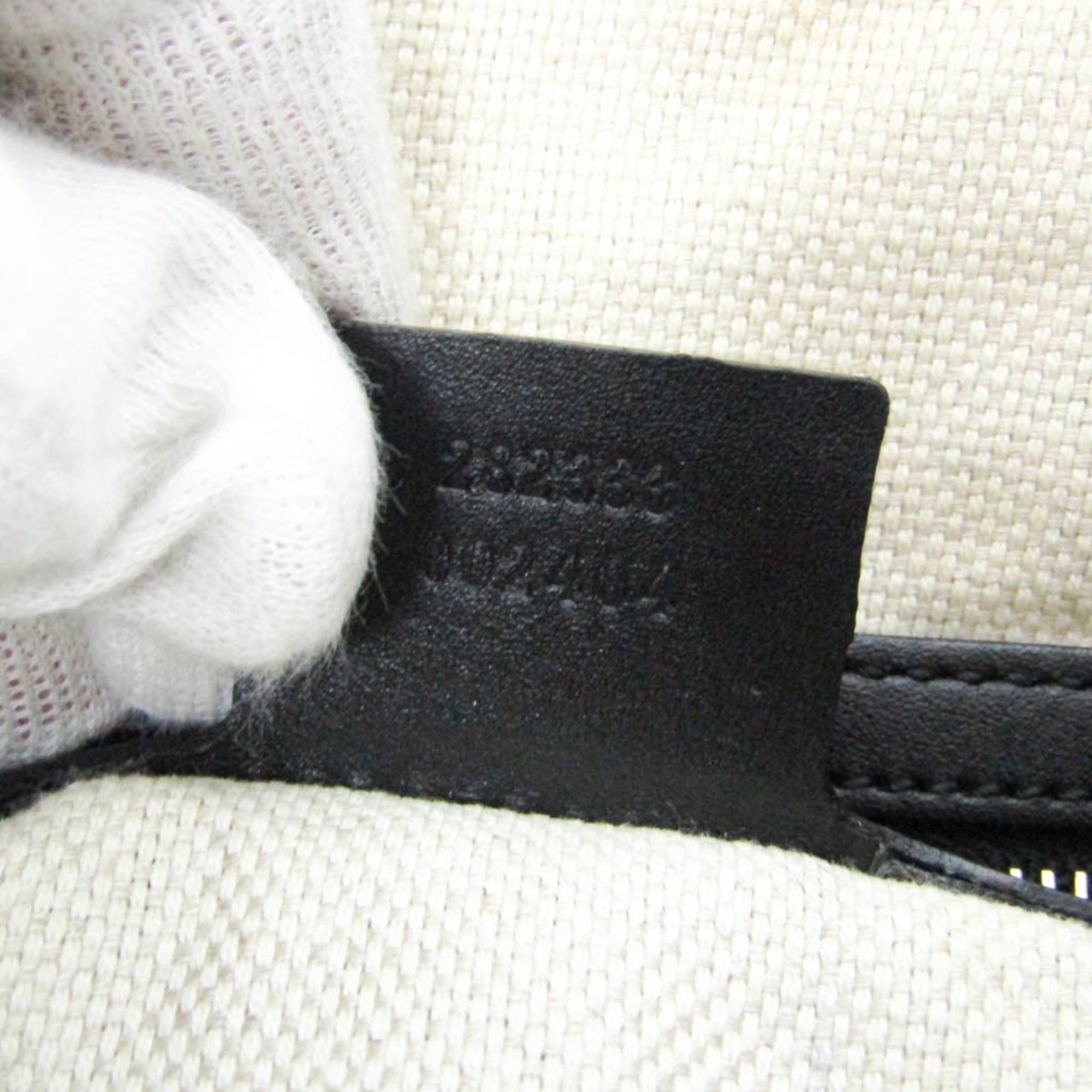 Gucci Gucci GG Canvas 282333 Women's GG Canvas,Leather Shoulder Bag Beige,Black Size ONE SIZE - 15 Thumbnail