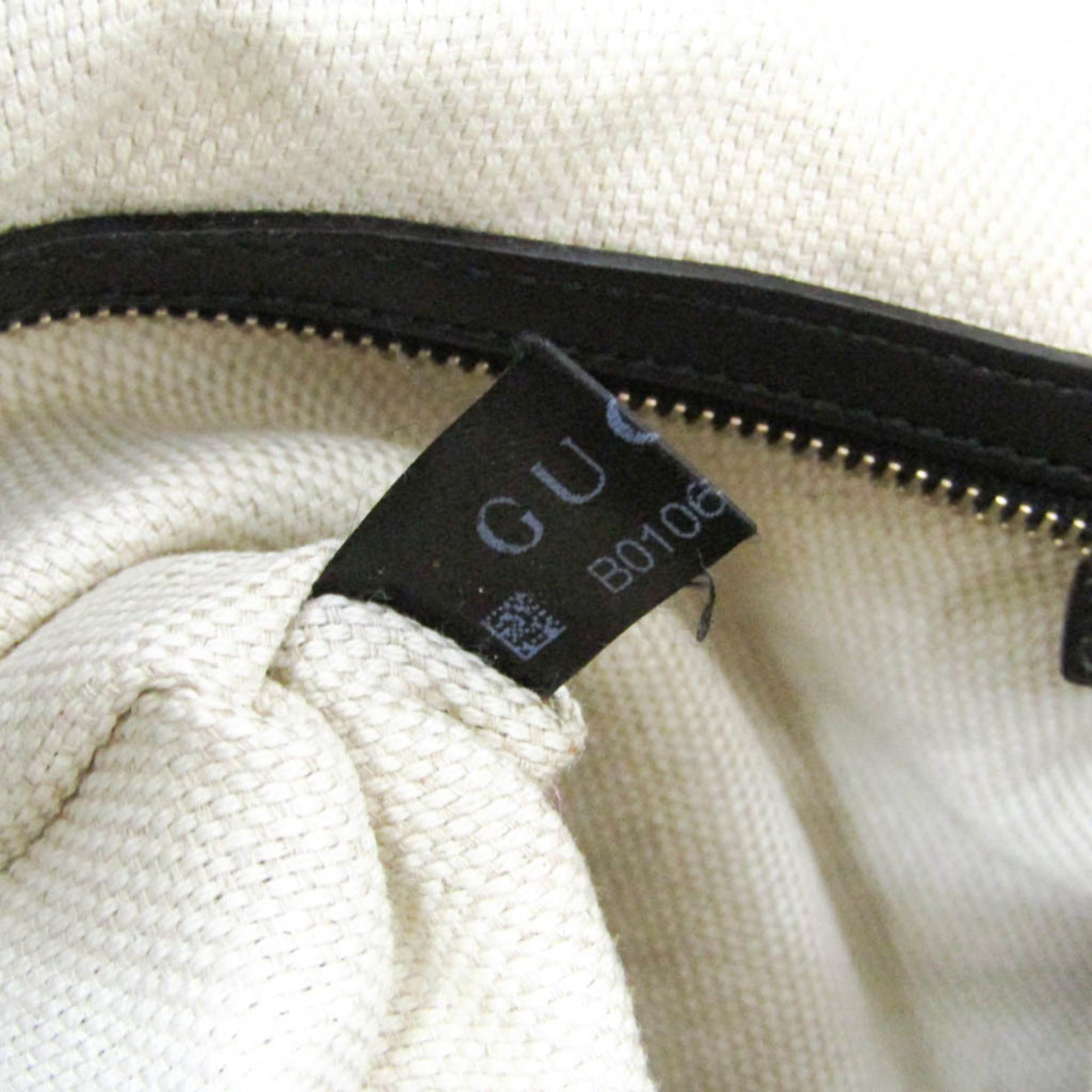 Gucci Gucci GG Canvas 282333 Women's GG Canvas,Leather Shoulder Bag Beige,Black Size ONE SIZE - 16 Thumbnail
