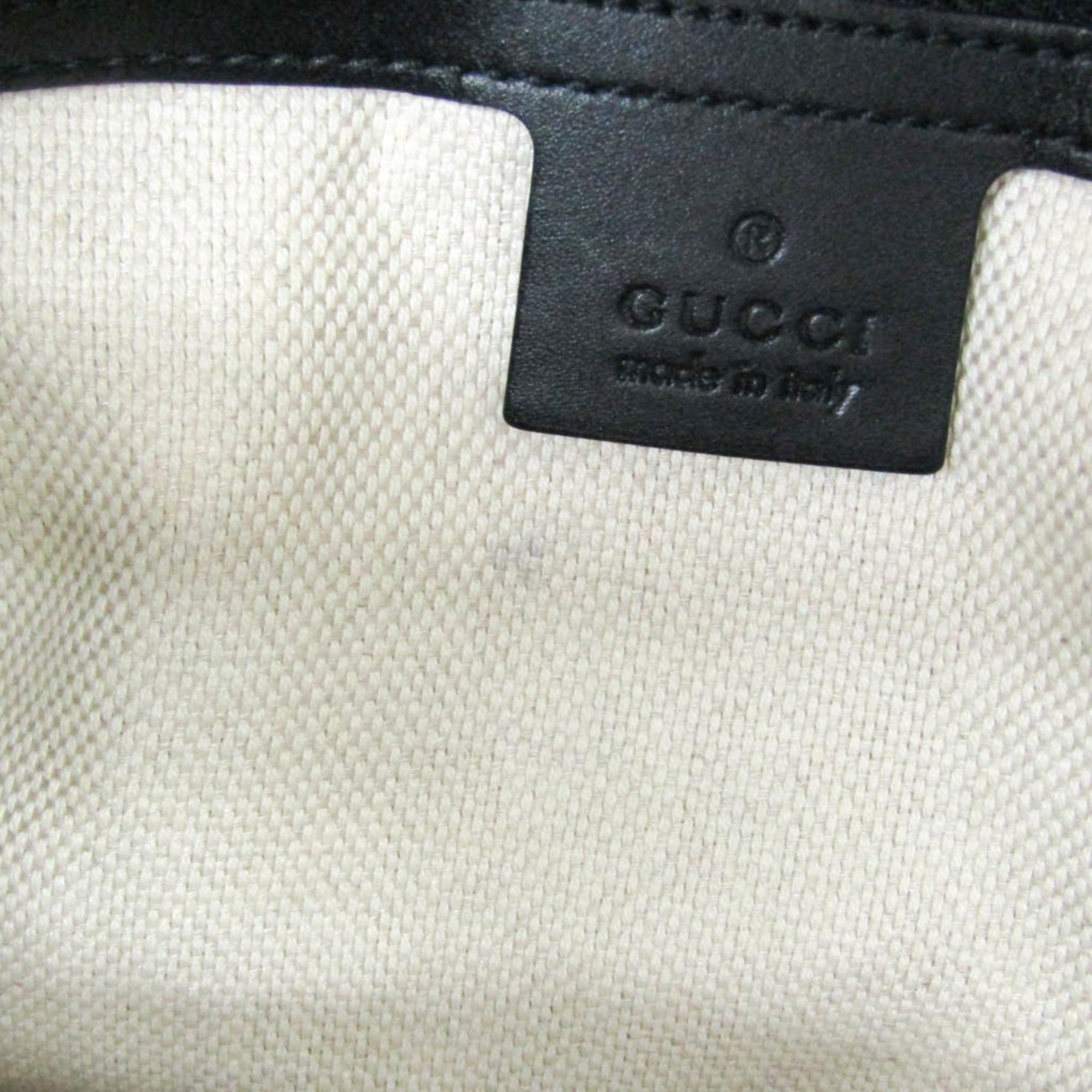 Gucci Gucci GG Canvas 282333 Women's GG Canvas,Leather Shoulder Bag Beige,Black Size ONE SIZE - 13 Thumbnail