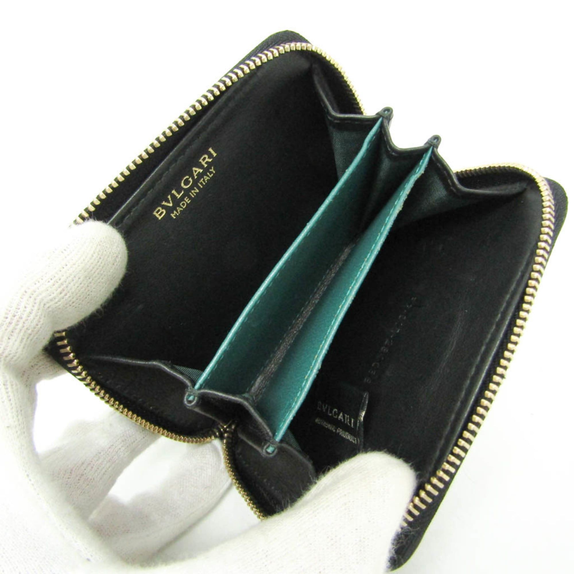 Bvlgari Bvlgari Colore Women's Leather Coin Purse/coin Case Black Size ONE SIZE - 3 Thumbnail