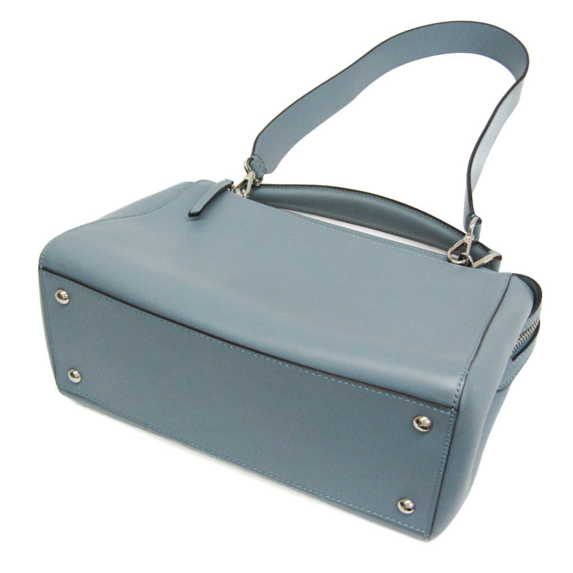 Fendi Fendi Dotcom 8BN293 Women's Leather Handbag Light Blue Size ONE SIZE - 3 Thumbnail