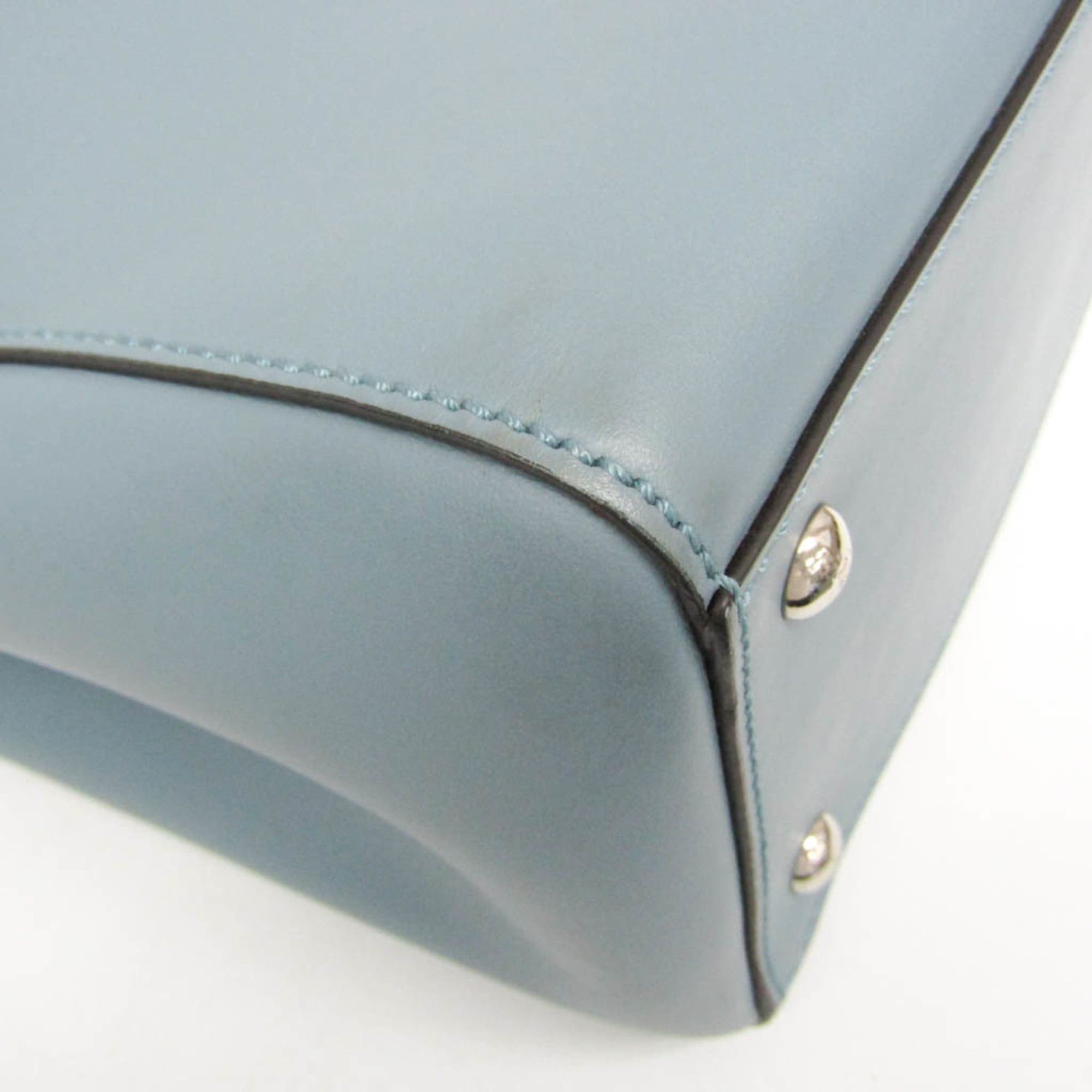 Fendi Fendi Dotcom 8BN293 Women's Leather Handbag Light Blue Size ONE SIZE - 5 Thumbnail
