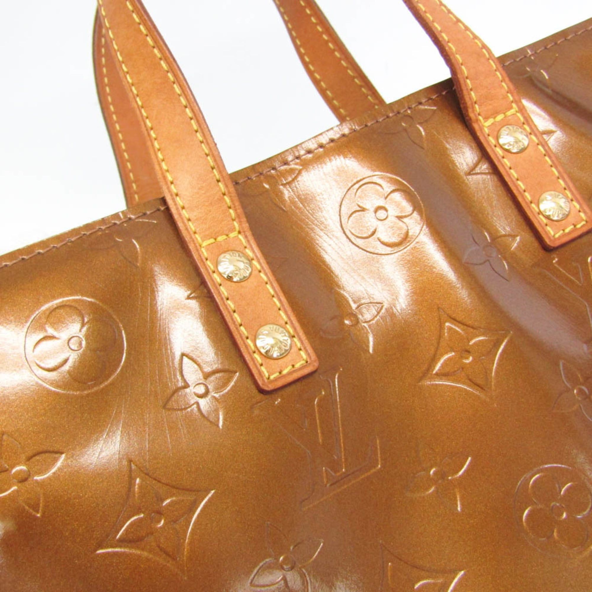 Louis Vuitton Louis Vuitton Monogram Vernis Reade PM M91146 Women's Handbag Bronze Size ONE SIZE - 7 Thumbnail