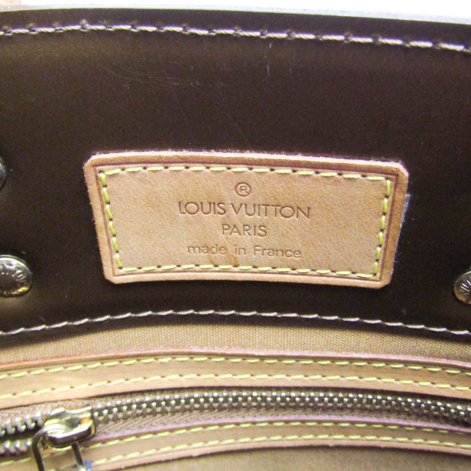 Louis Vuitton Louis Vuitton Monogram Vernis Reade PM M91146 Women's Handbag Bronze Size ONE SIZE - 15 Thumbnail