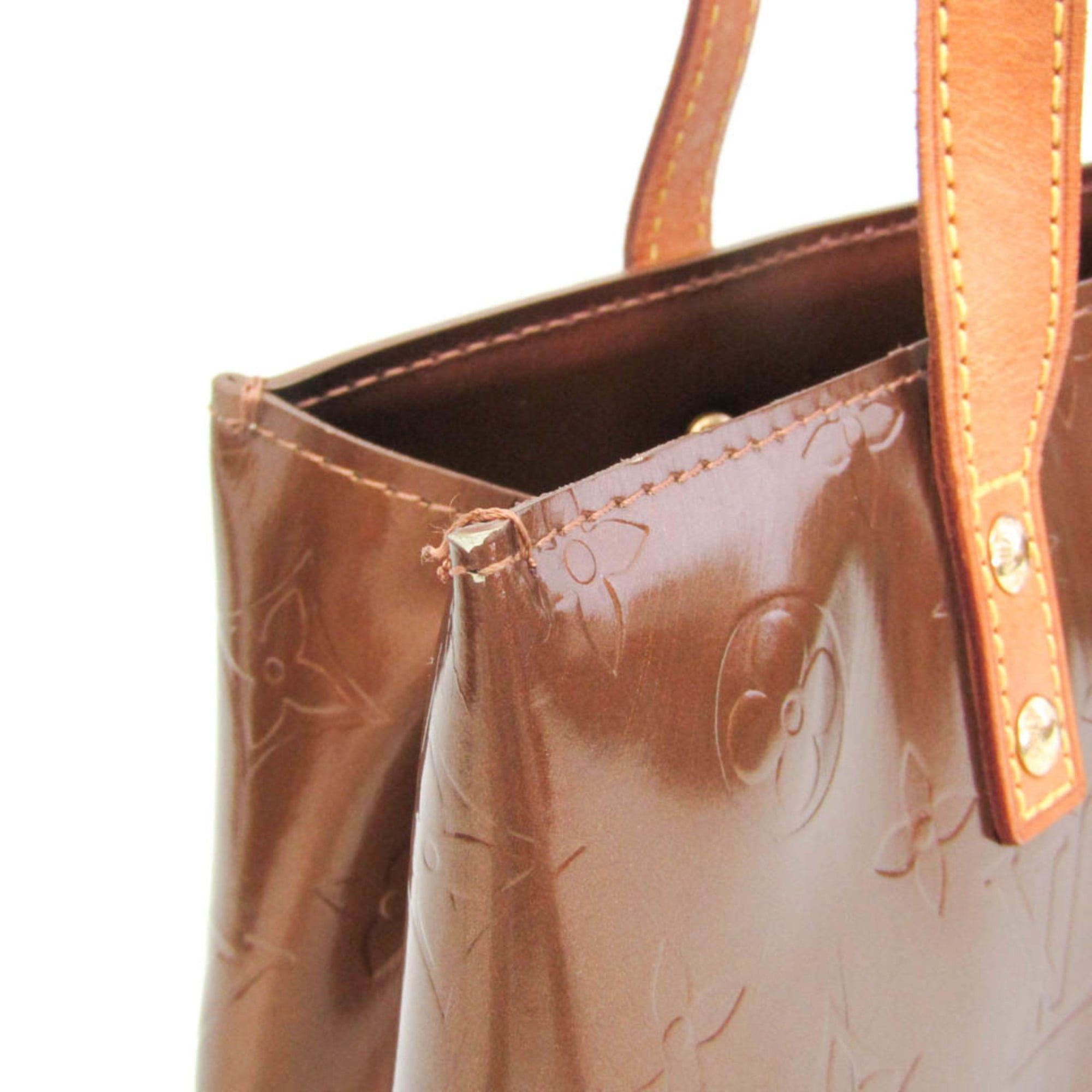 Louis Vuitton Louis Vuitton Monogram Vernis Reade PM M91146 Women's Handbag Bronze Size ONE SIZE - 8 Thumbnail