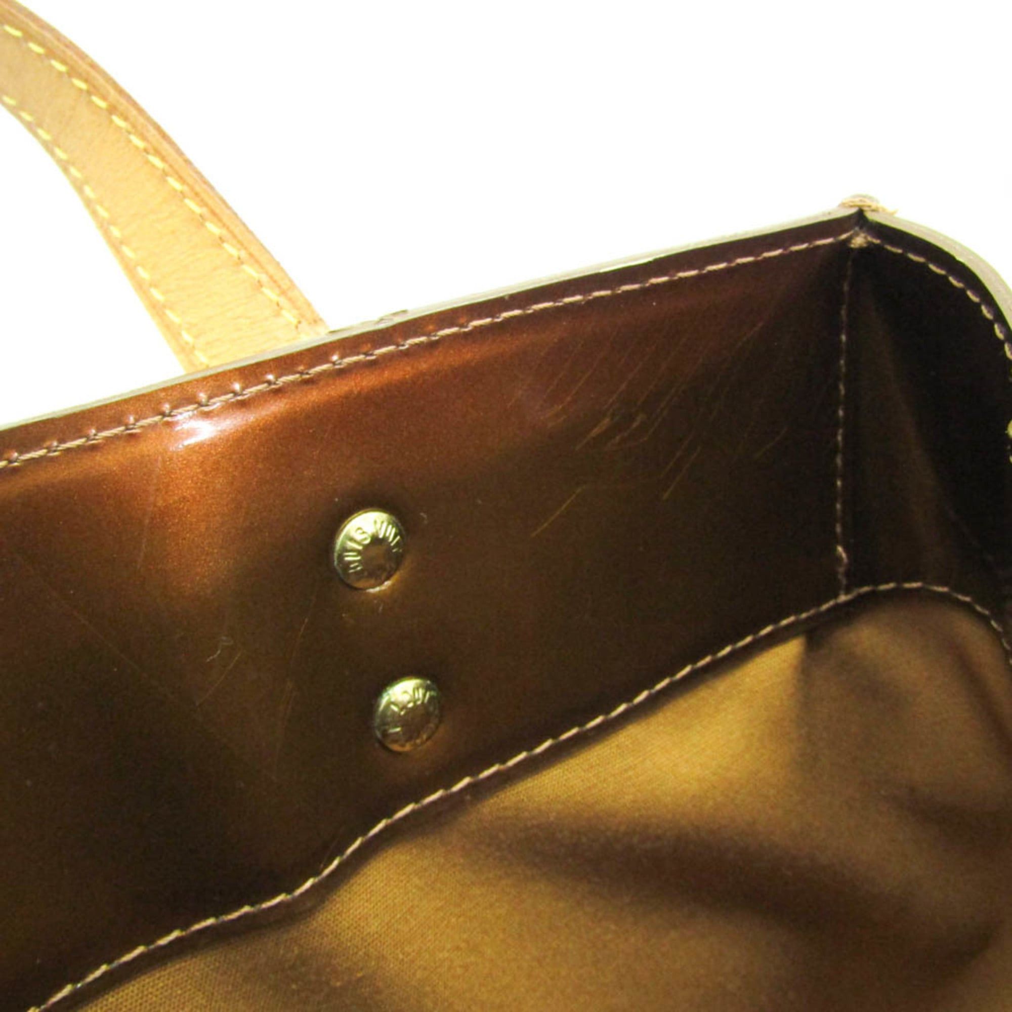 Louis Vuitton Louis Vuitton Monogram Vernis Reade PM M91146 Women's Handbag Bronze Size ONE SIZE - 14 Thumbnail