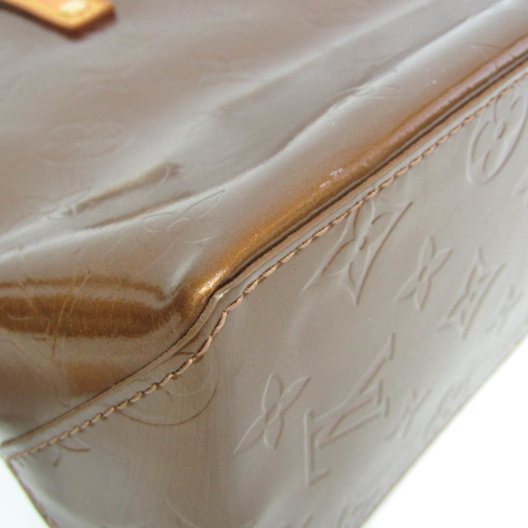 Louis Vuitton Louis Vuitton Monogram Vernis Reade PM M91146 Women's Handbag Bronze Size ONE SIZE - 4 Thumbnail