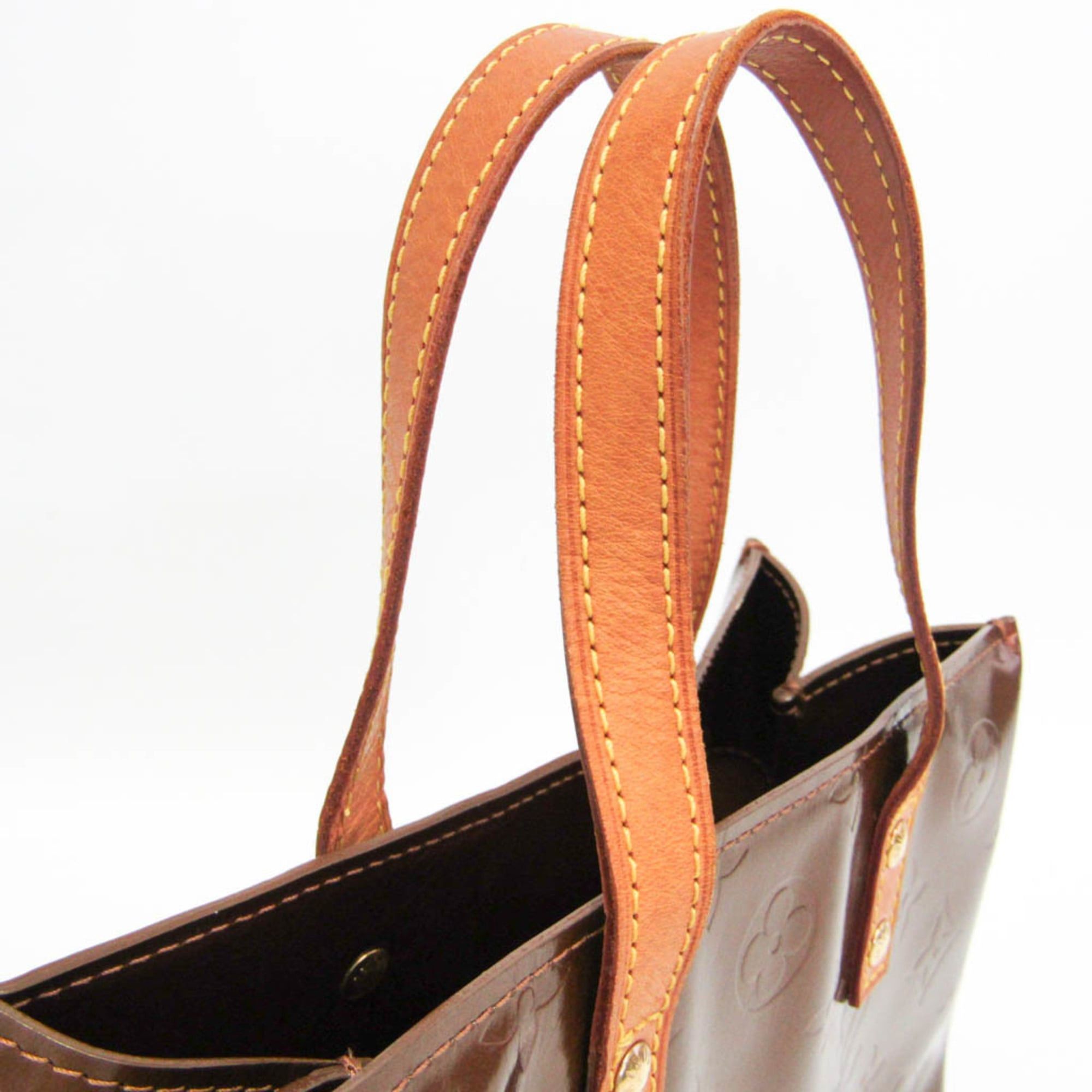 Louis Vuitton Louis Vuitton Monogram Vernis Reade PM M91146 Women's Handbag Bronze Size ONE SIZE - 10 Thumbnail