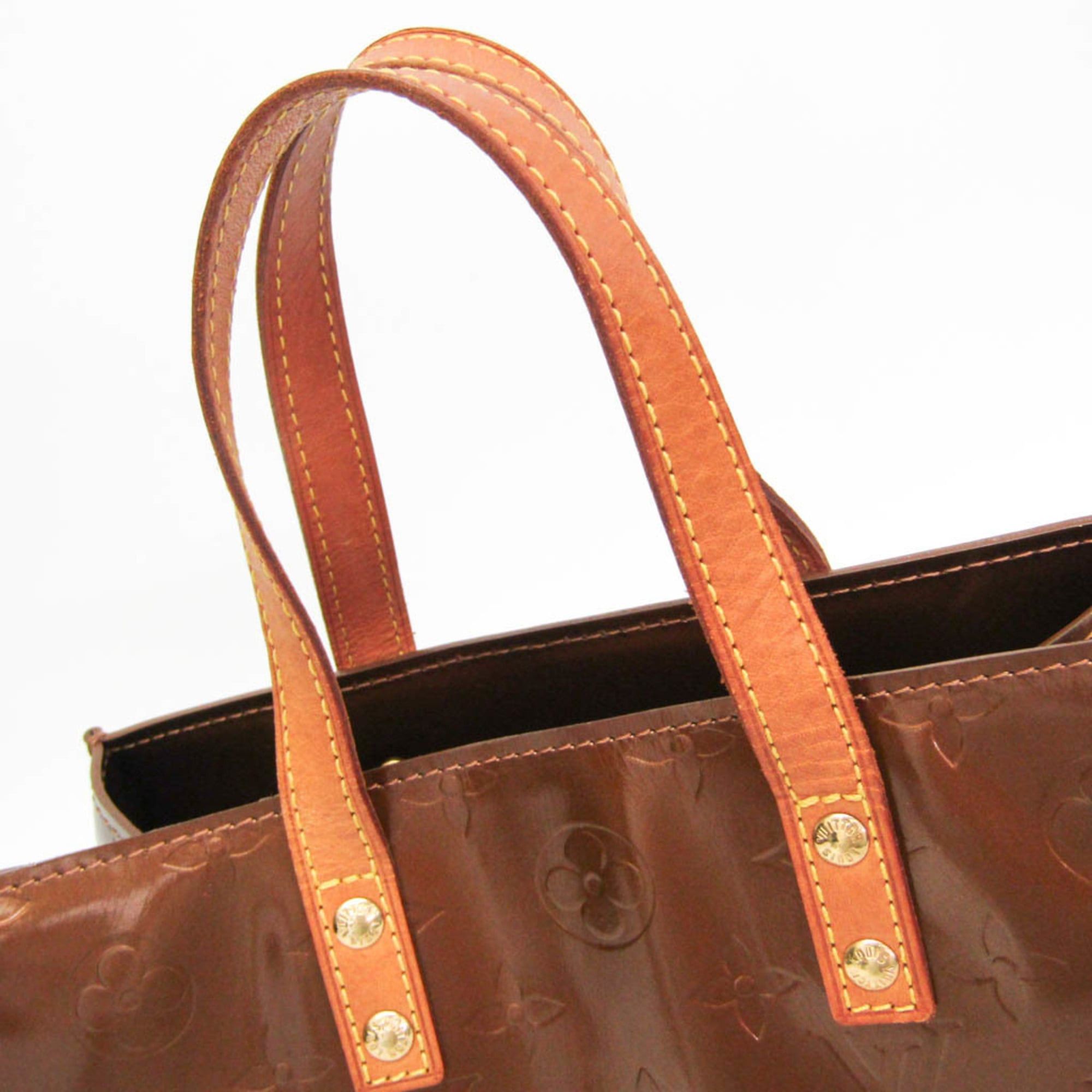 Louis Vuitton Louis Vuitton Monogram Vernis Reade PM M91146 Women's Handbag Bronze Size ONE SIZE - 11 Thumbnail