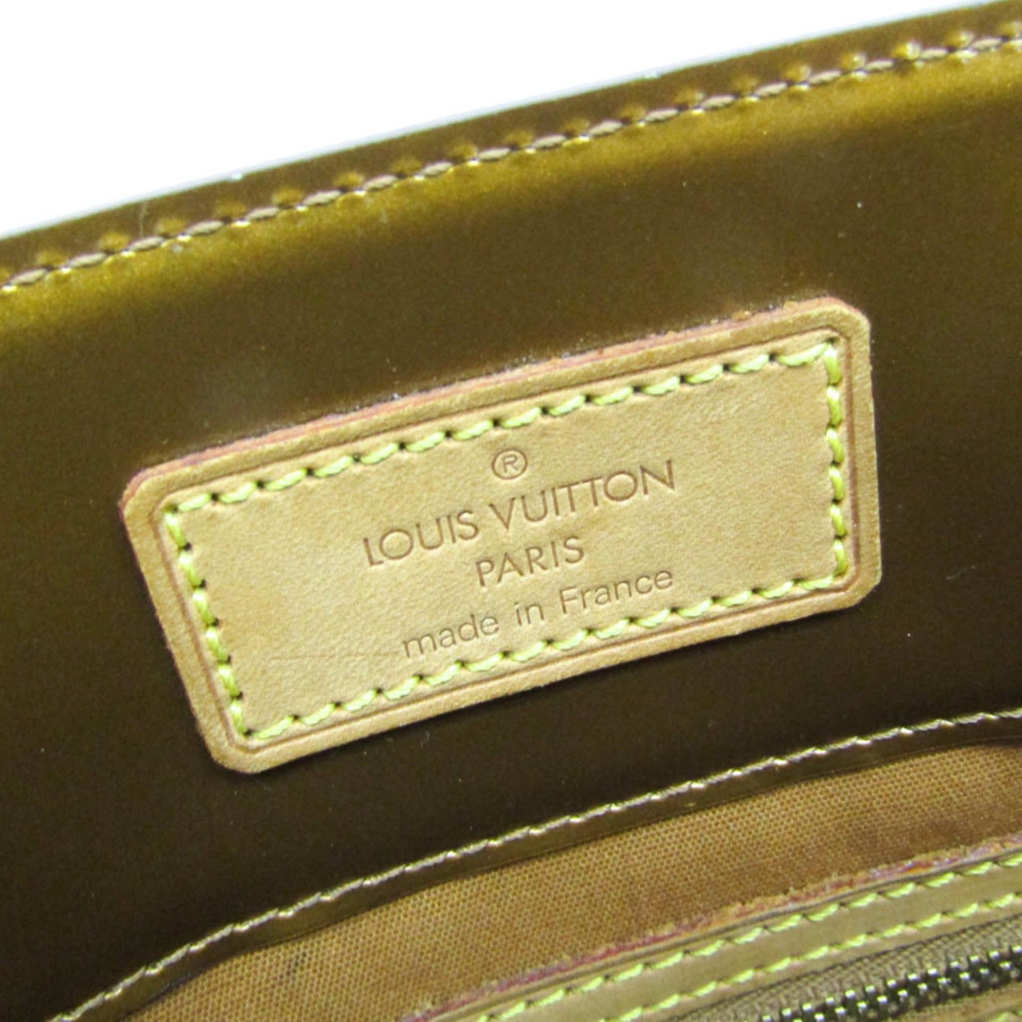 Louis Vuitton Louis Vuitton Monogram Vernis Reade MM M91143 Women's Handbag Bronze Size ONE SIZE - 16 Thumbnail