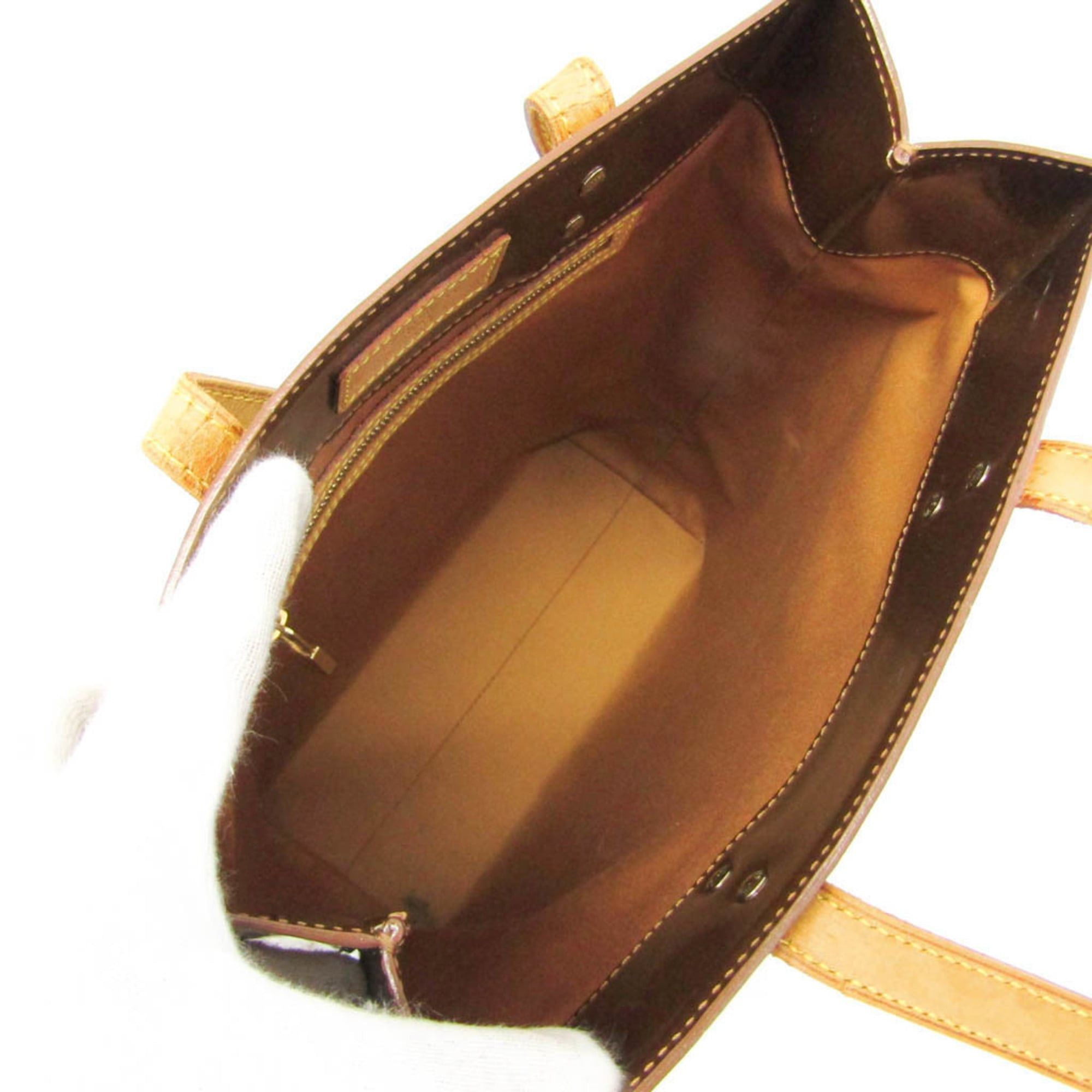 Louis Vuitton Louis Vuitton Monogram Vernis Reade MM M91143 Women's Handbag Bronze Size ONE SIZE - 3 Thumbnail