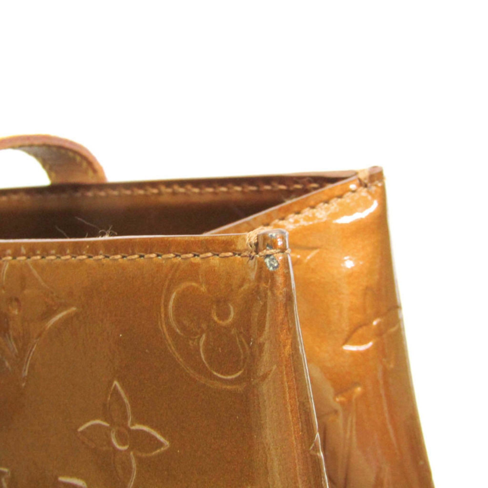 Louis Vuitton Louis Vuitton Monogram Vernis Reade MM M91143 Women's Handbag Bronze Size ONE SIZE - 12 Thumbnail