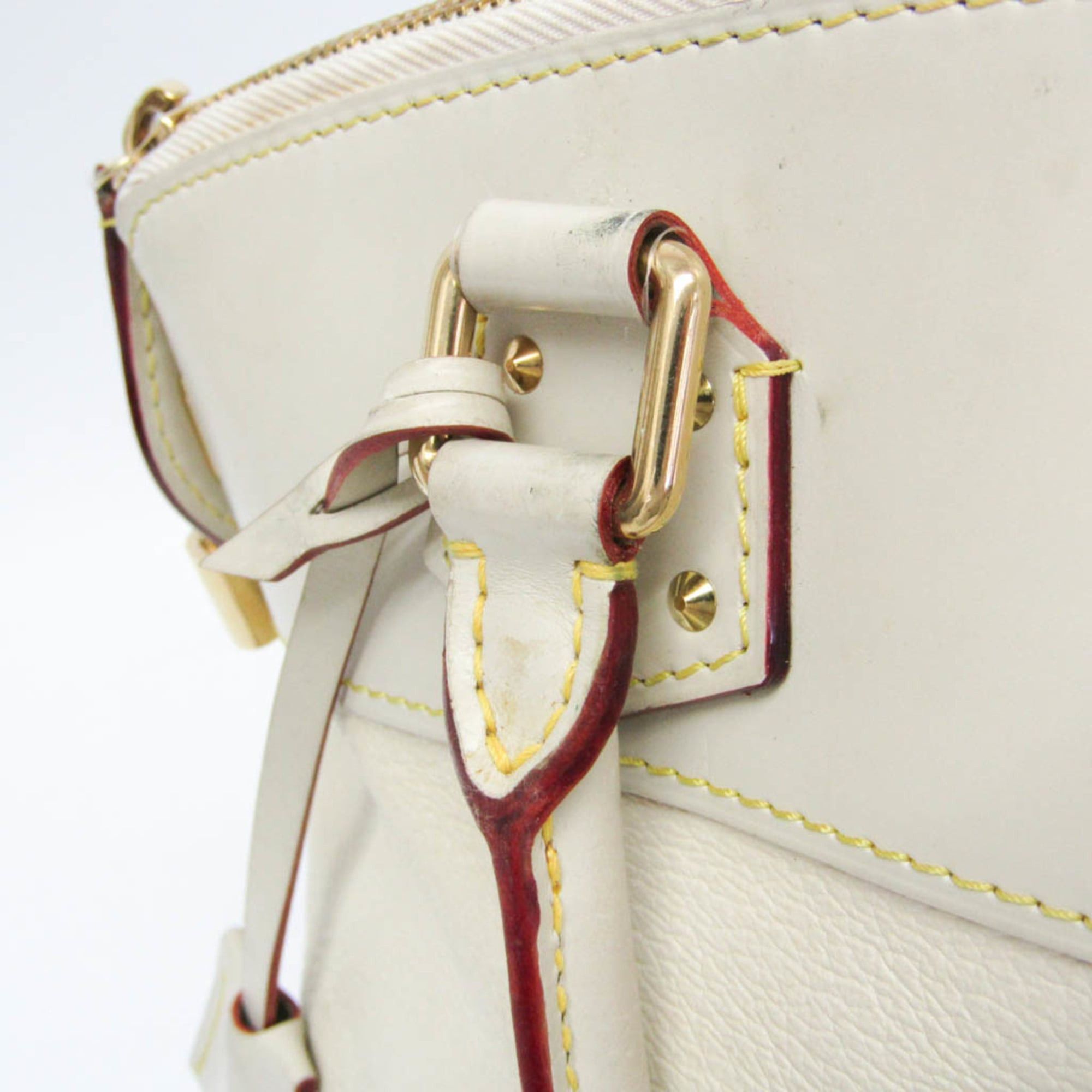 Louis Vuitton Louis Vuitton Suhali Lockit PM M91887 Women's Handbag Blanc Size ONE SIZE - 10 Thumbnail