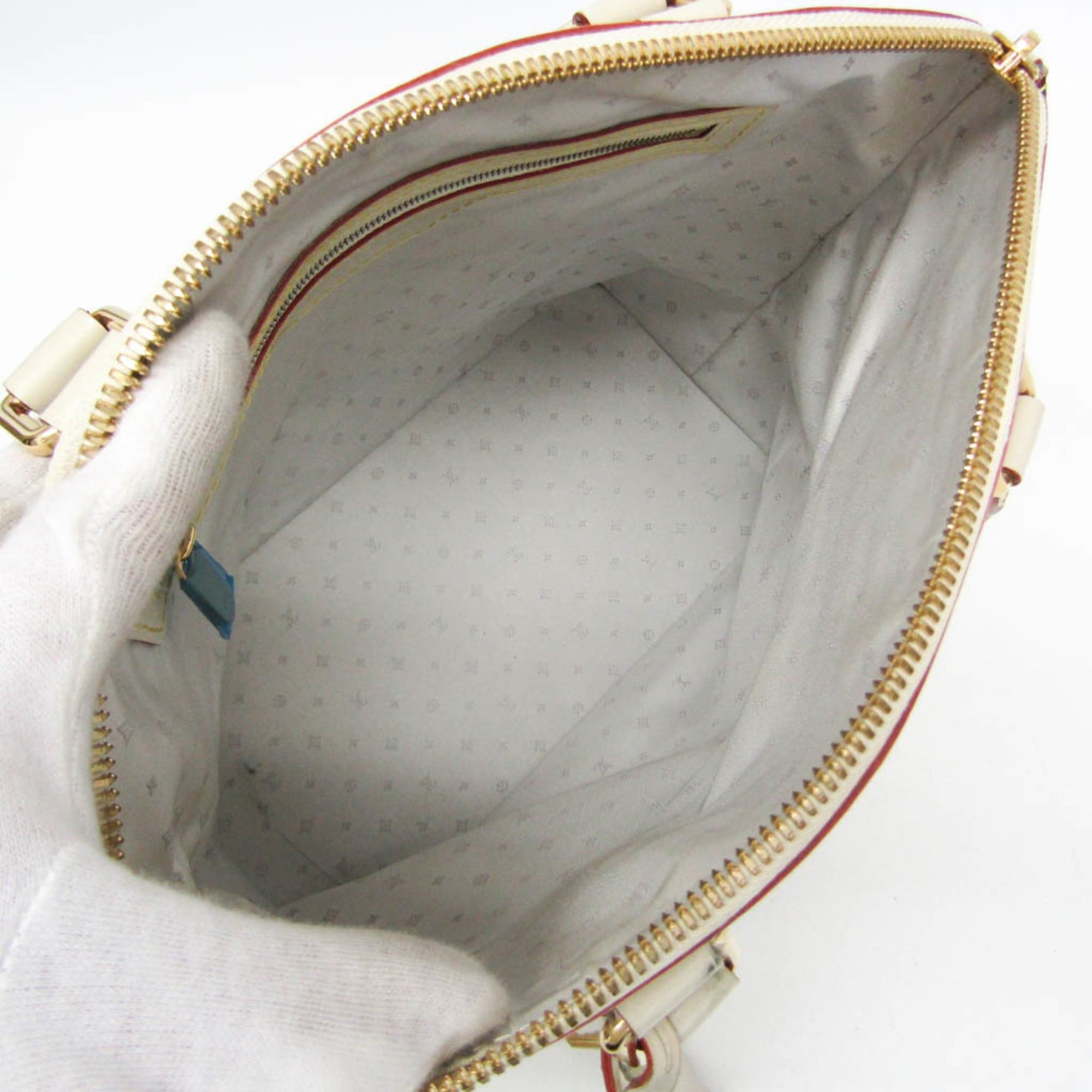 Louis Vuitton Louis Vuitton Suhali Lockit PM M91887 Women's Handbag Blanc Size ONE SIZE - 3 Thumbnail