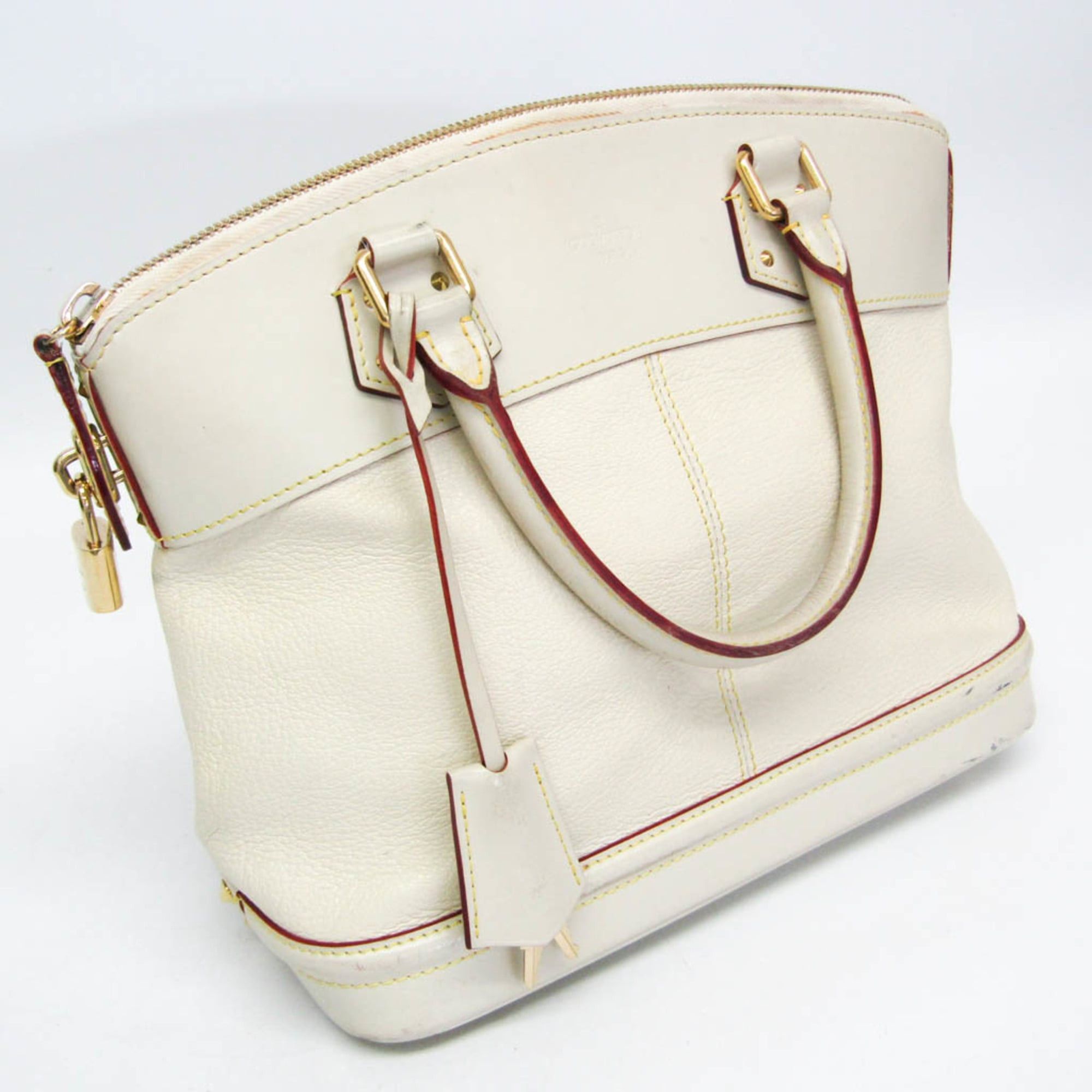 Louis Vuitton Louis Vuitton Suhali Lockit PM M91887 Women's Handbag Blanc Size ONE SIZE - 8 Thumbnail