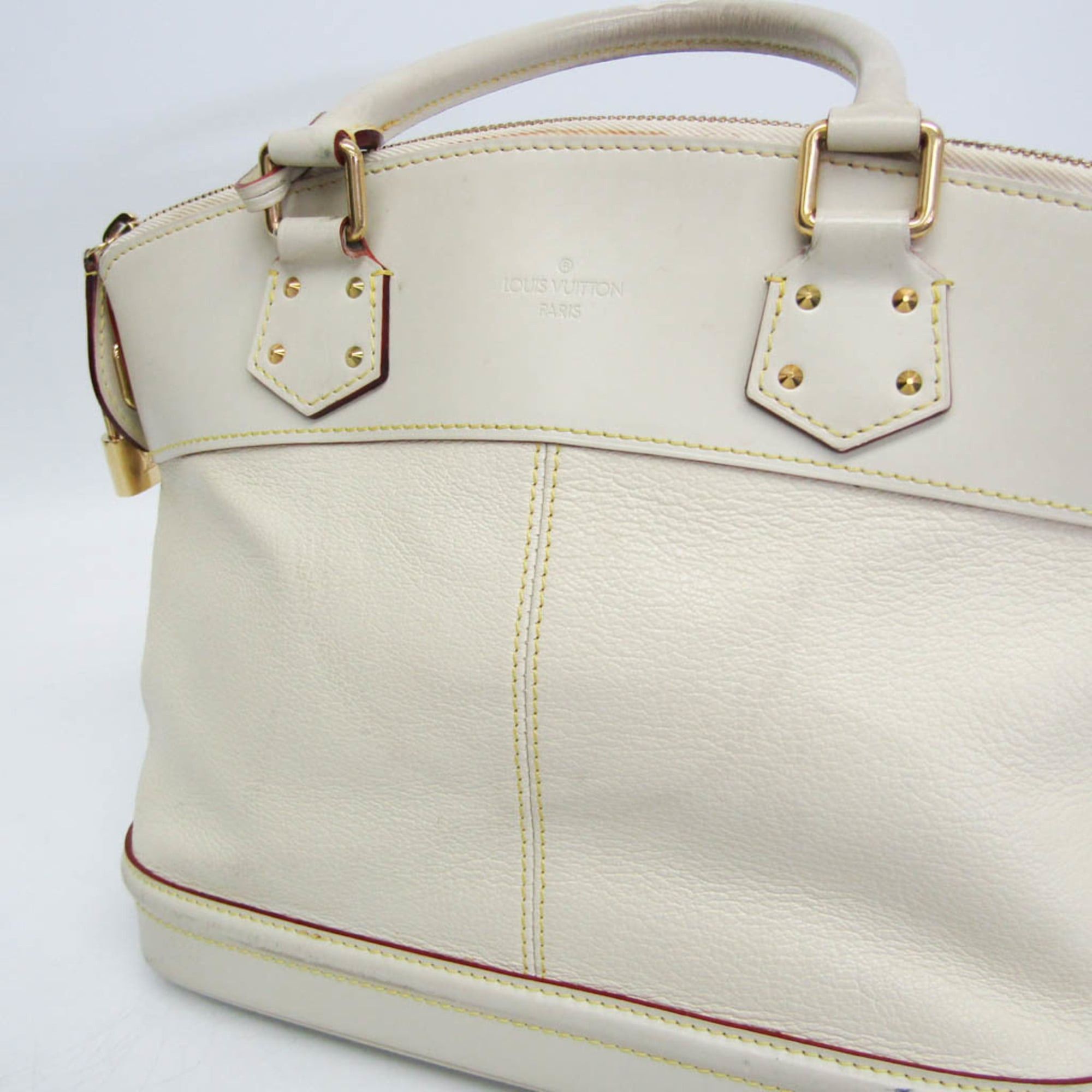 Louis Vuitton Louis Vuitton Suhali Lockit PM M91887 Women's Handbag Blanc Size ONE SIZE - 13 Thumbnail