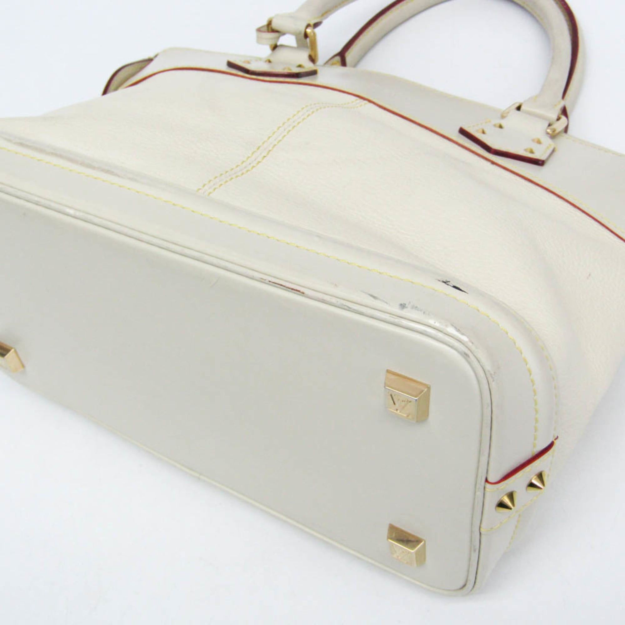 Louis Vuitton Louis Vuitton Suhali Lockit PM M91887 Women's Handbag Blanc Size ONE SIZE - 4 Thumbnail