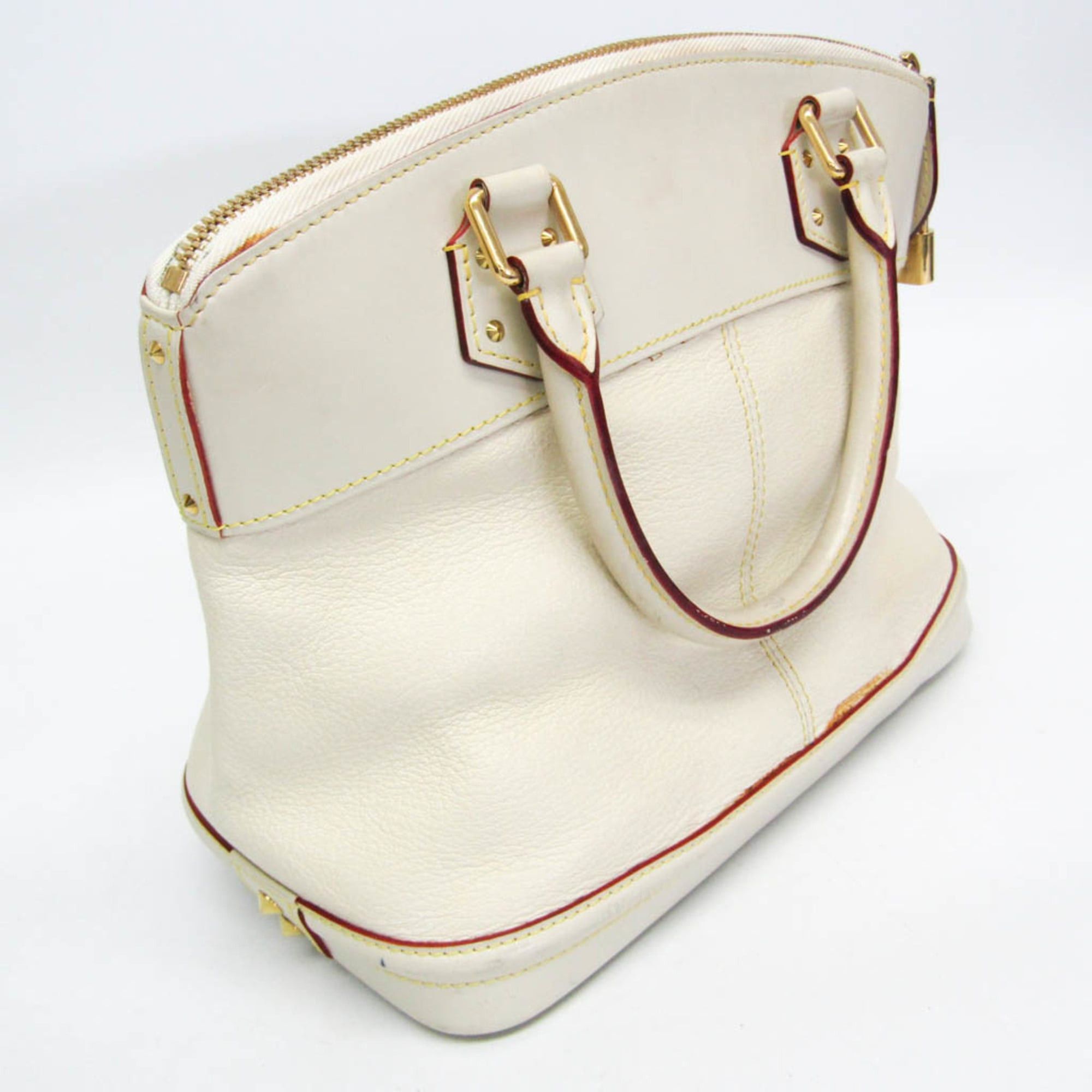 Louis Vuitton Louis Vuitton Suhali Lockit PM M91887 Women's Handbag Blanc Size ONE SIZE - 7 Thumbnail