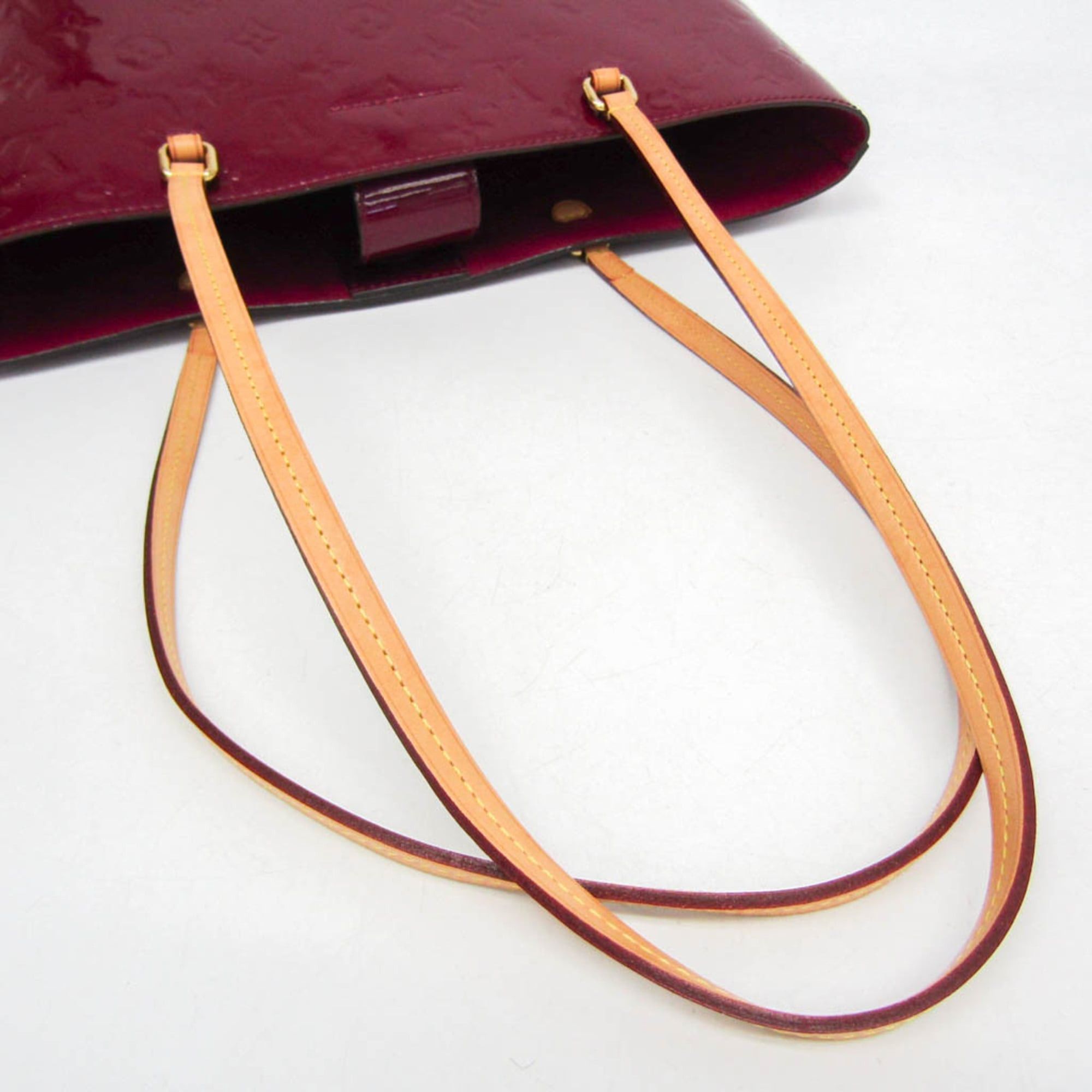 Louis Vuitton Louis Vuitton Monogram Vernis Long Beach M90480 Women's Shoulder Bag Magenta Size ONE SIZE - 8 Thumbnail